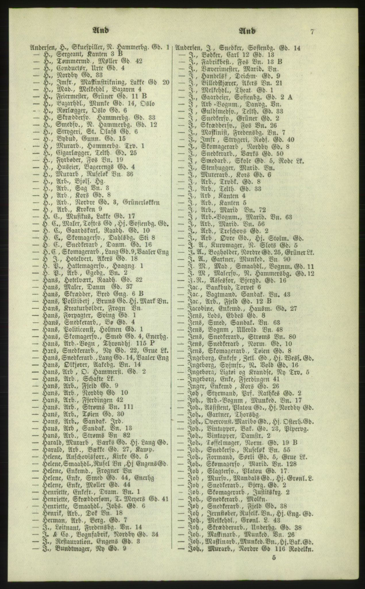 Kristiania/Oslo adressebok, PUBL/-, 1879, s. 7