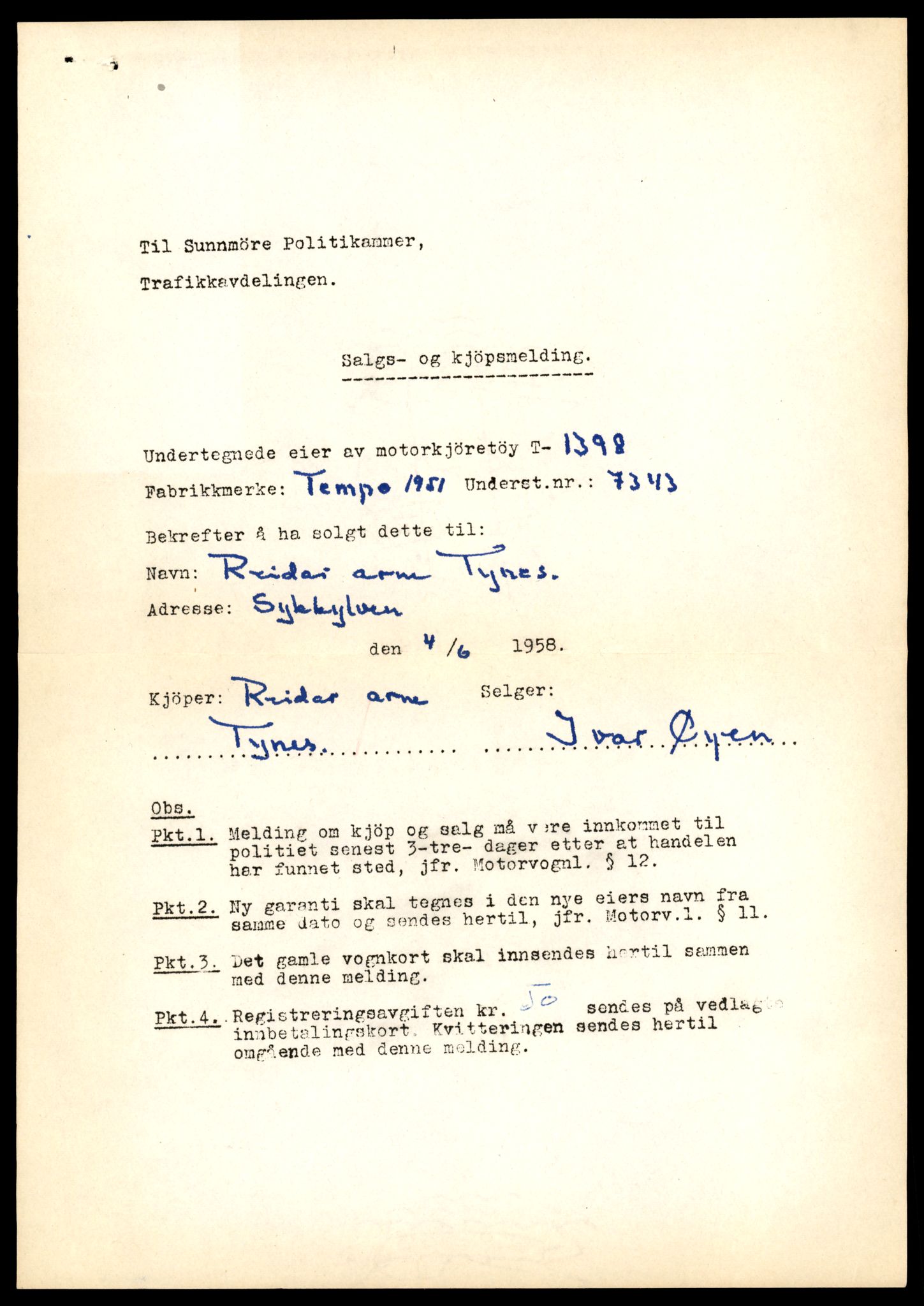 Møre og Romsdal vegkontor - Ålesund trafikkstasjon, AV/SAT-A-4099/F/Fe/L0041: Registreringskort for kjøretøy T 13710 - T 13905, 1927-1998, s. 719