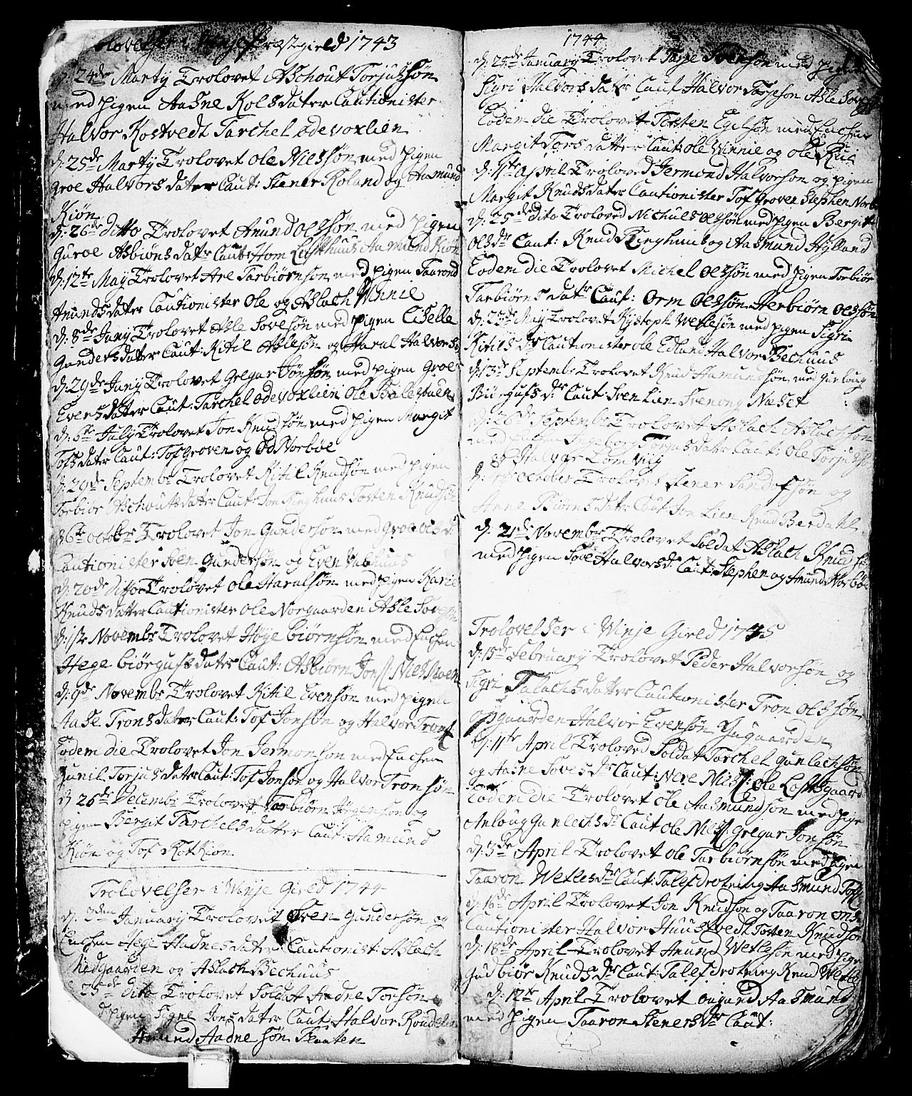 Vinje kirkebøker, AV/SAKO-A-312/F/Fa/L0001: Ministerialbok nr. I 1, 1717-1766, s. 9