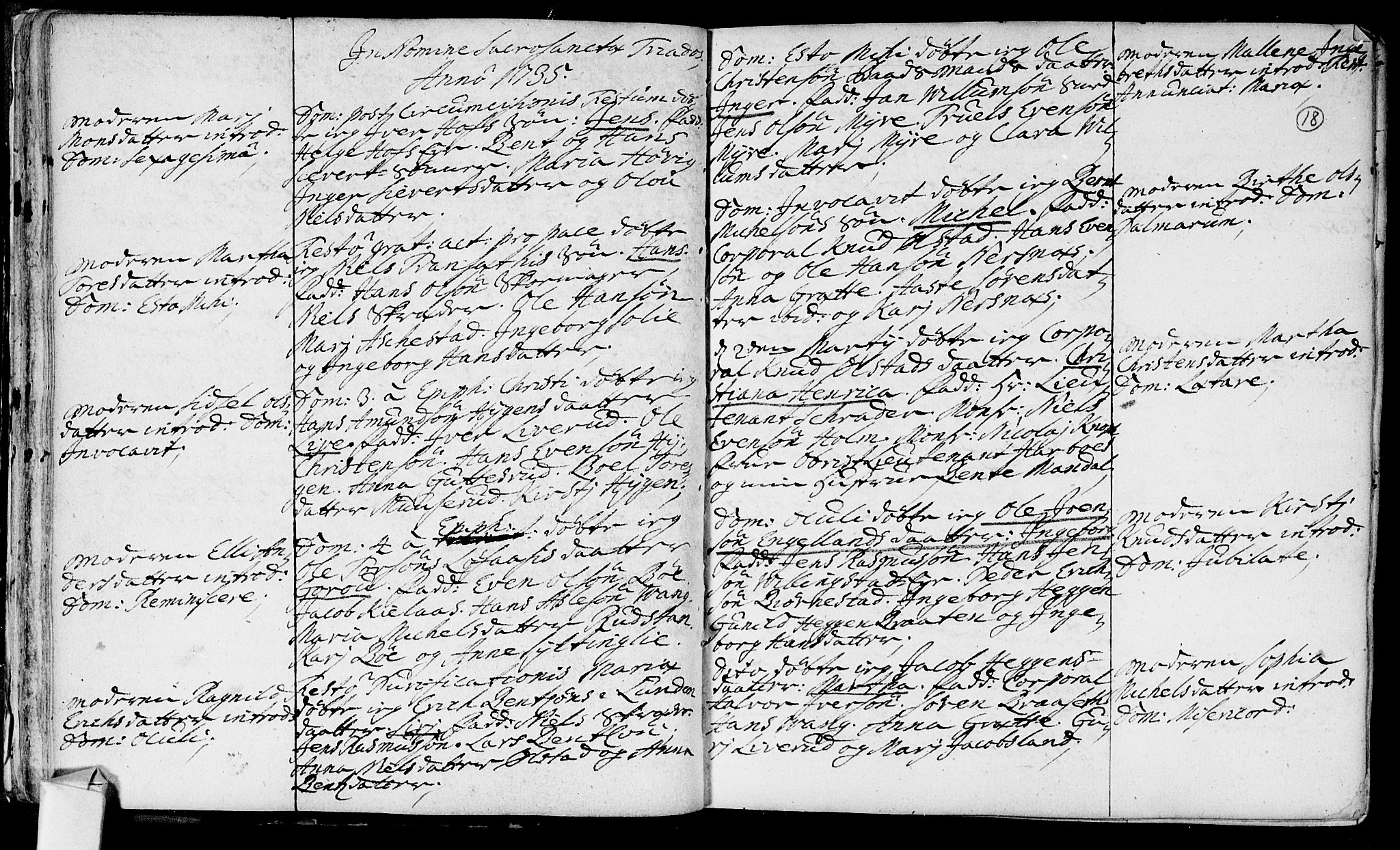 Røyken kirkebøker, SAKO/A-241/F/Fa/L0002: Ministerialbok nr. 2, 1731-1782, s. 18
