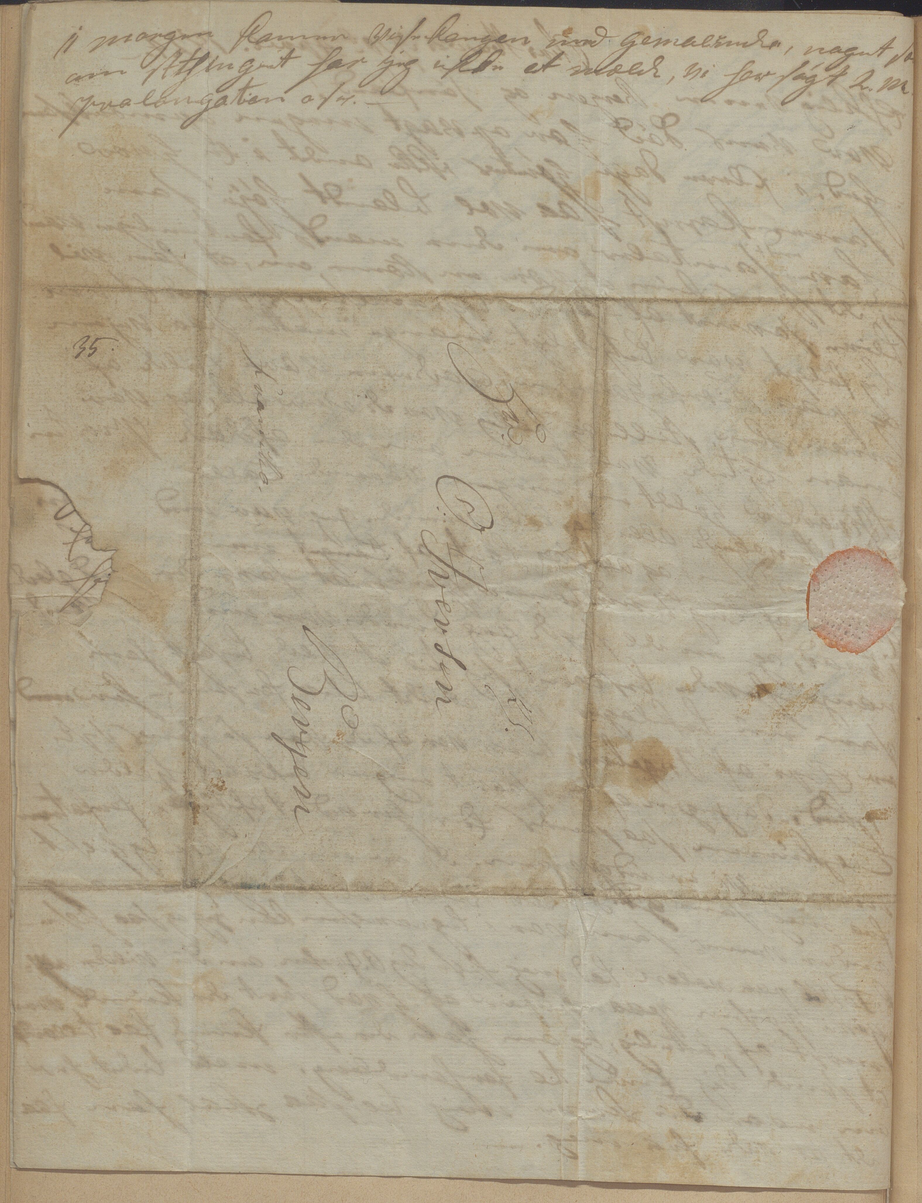 Heggtveitsamlingen, TMF/A-1007/H/L0052/0002: Innbundne brev Ms. S, med innlagt registratur / Innbundne brev Ms S, tillegg/Ad. S. , 1816-1824