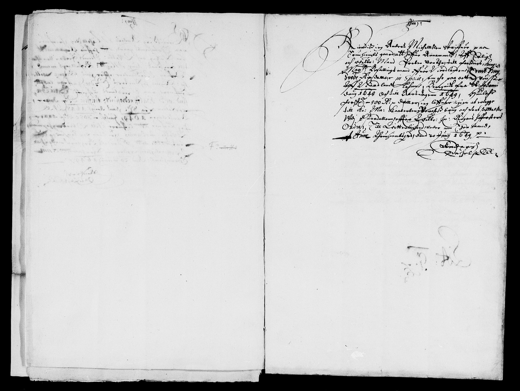 Rentekammeret inntil 1814, Reviderte regnskaper, Lensregnskaper, AV/RA-EA-5023/R/Rb/Rbz/L0035: Nordlandenes len, 1642-1650