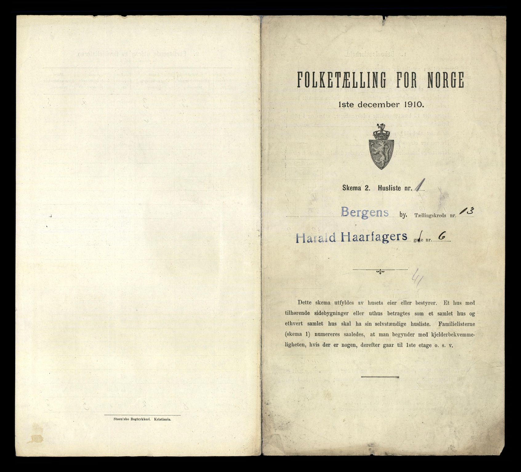 RA, Folketelling 1910 for 1301 Bergen kjøpstad, 1910, s. 4133