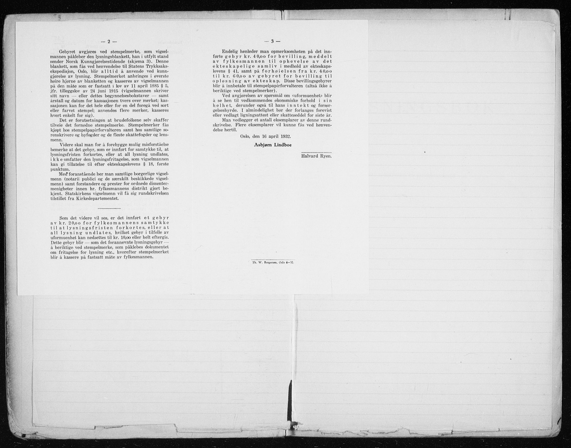 Tromsø sokneprestkontor/stiftsprosti/domprosti, AV/SATØ-S-1343/H/Hc/L0101: Lysningsprotokoll nr. 101, 1933-1943
