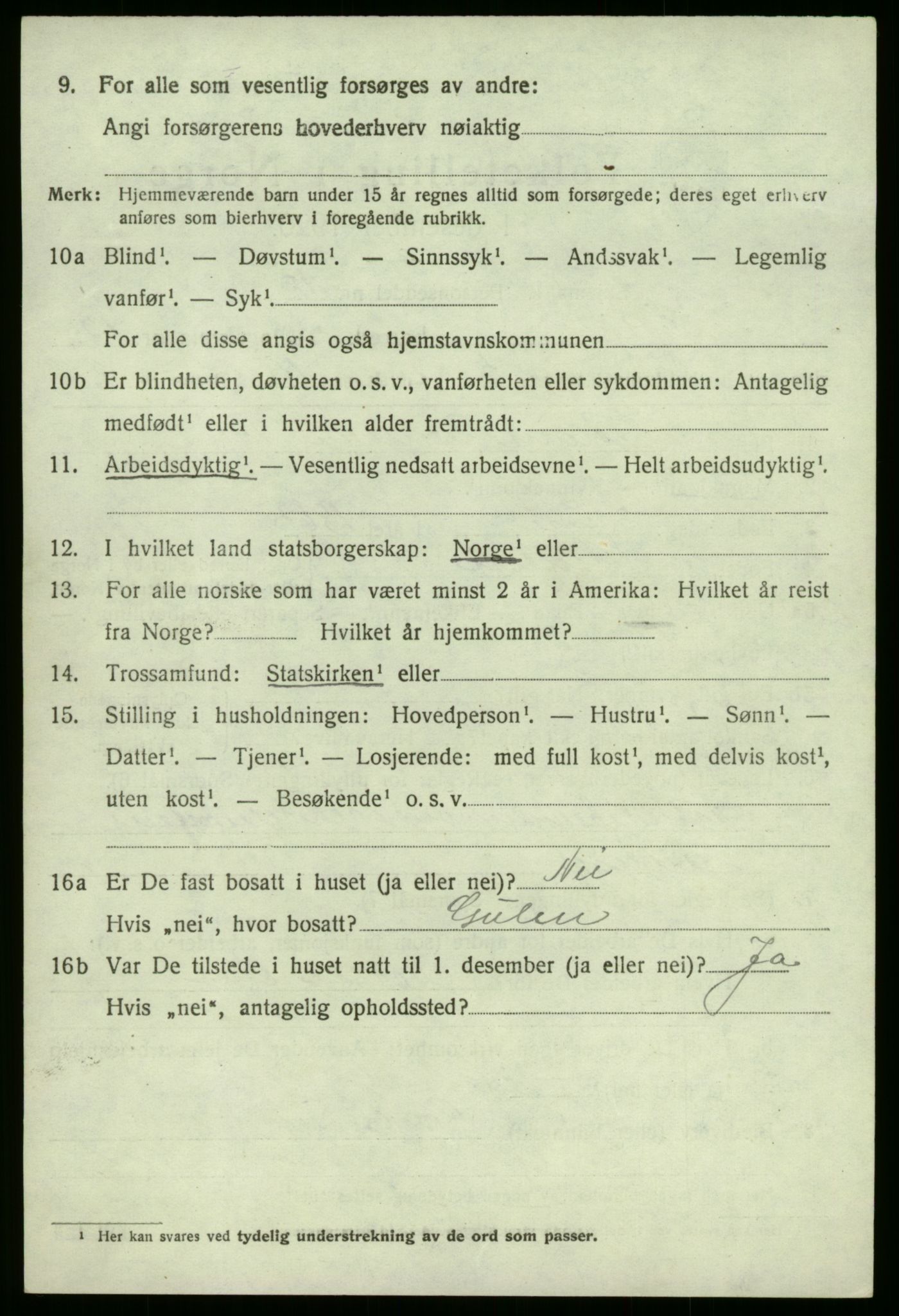 SAB, Folketelling 1920 for 1416 Kyrkjebø herred, 1920, s. 5950