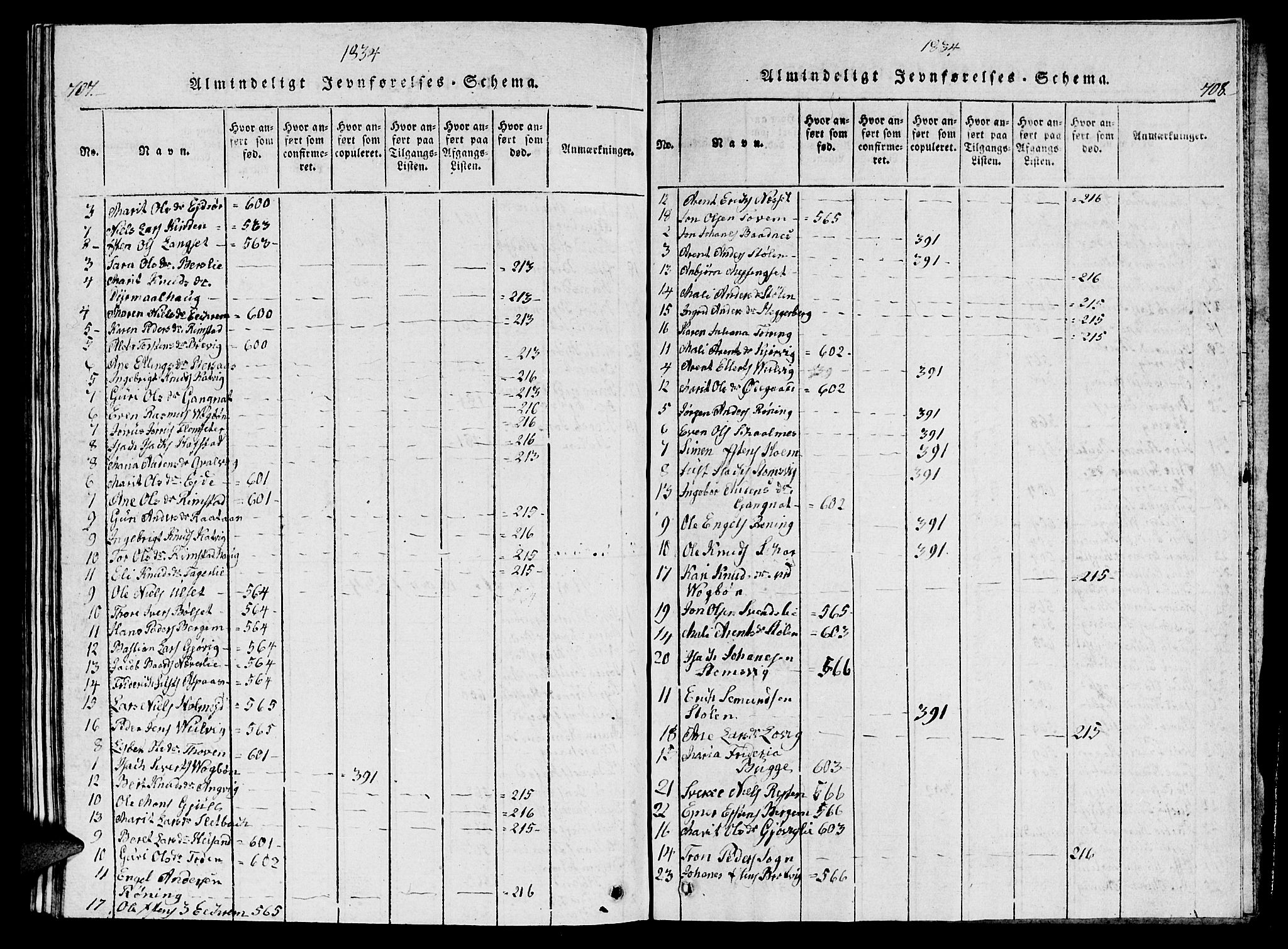 Ministerialprotokoller, klokkerbøker og fødselsregistre - Møre og Romsdal, AV/SAT-A-1454/586/L0990: Klokkerbok nr. 586C01, 1819-1837, s. 707-708