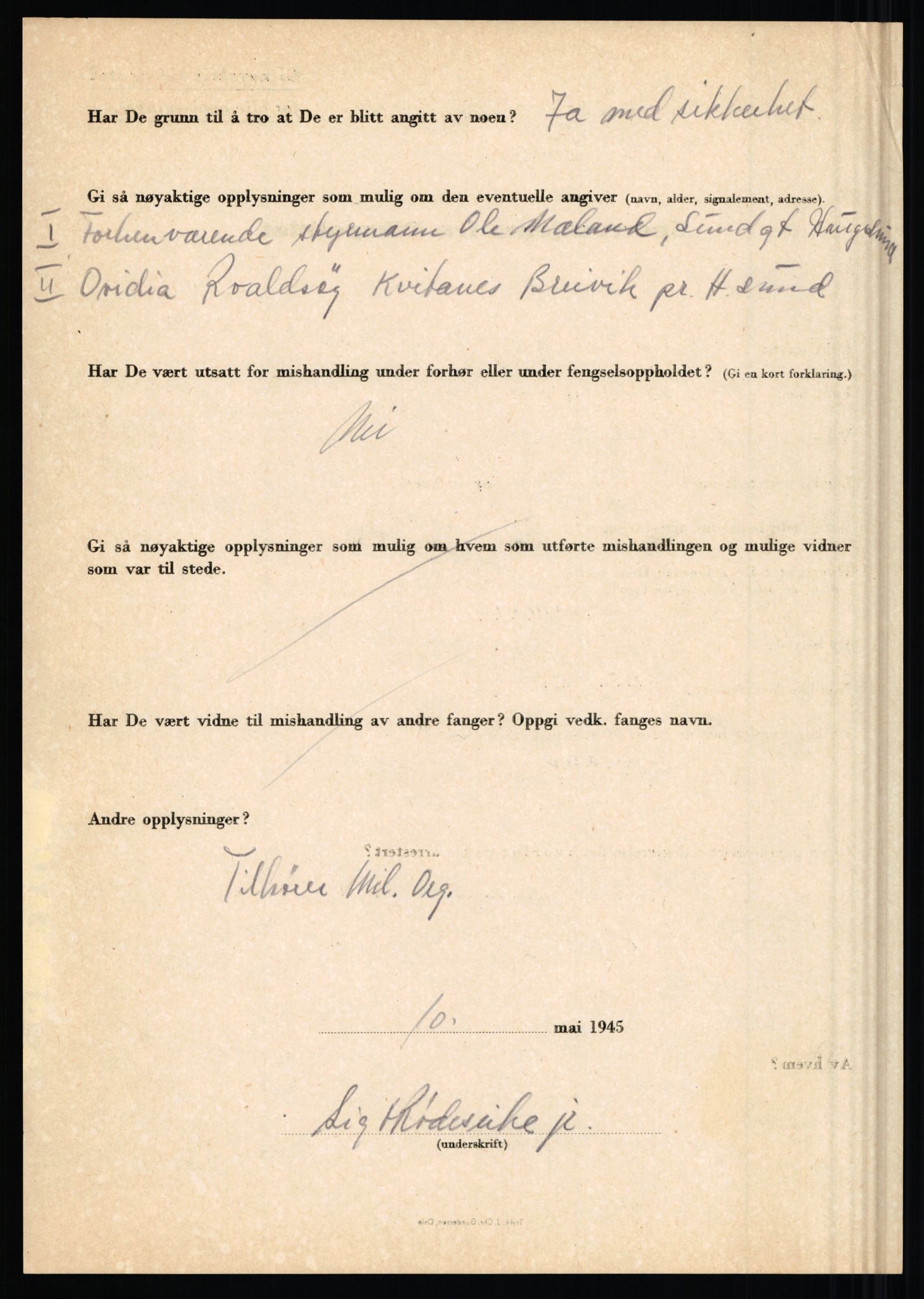 Rikspolitisjefen, AV/RA-S-1560/L/L0014: Pettersen, Aksel - Savosnick, Ernst, 1940-1945, s. 921