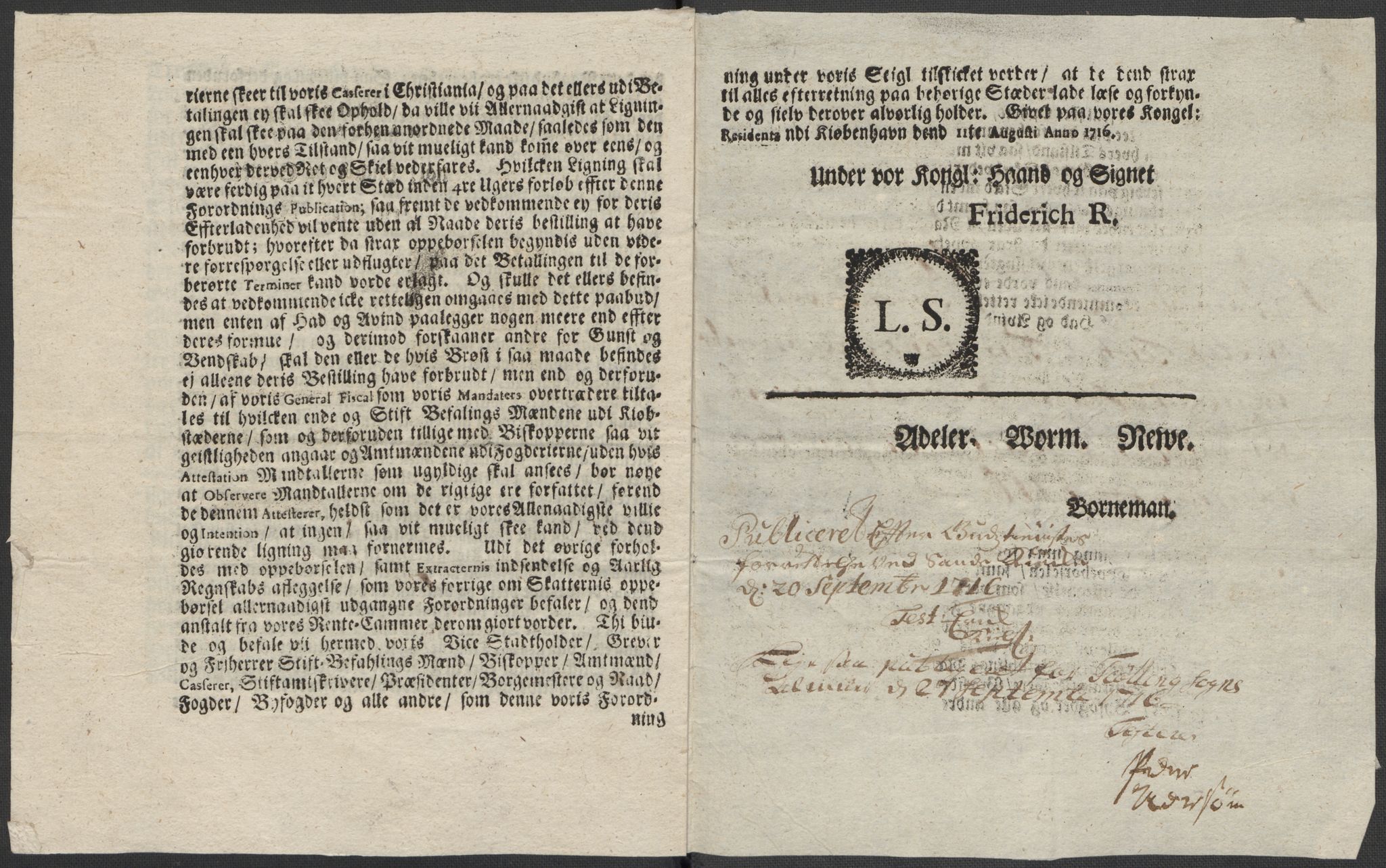 Rentekammeret inntil 1814, Reviderte regnskaper, Fogderegnskap, AV/RA-EA-4092/R33/L1987: Fogderegnskap Larvik grevskap, 1716-1717, s. 172