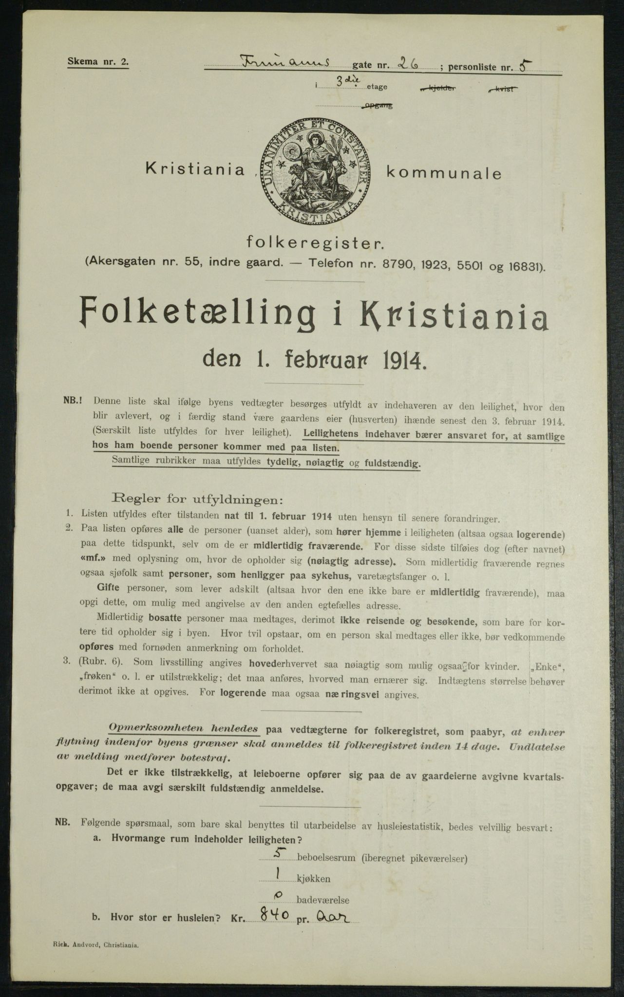 OBA, Kommunal folketelling 1.2.1914 for Kristiania, 1914, s. 27232