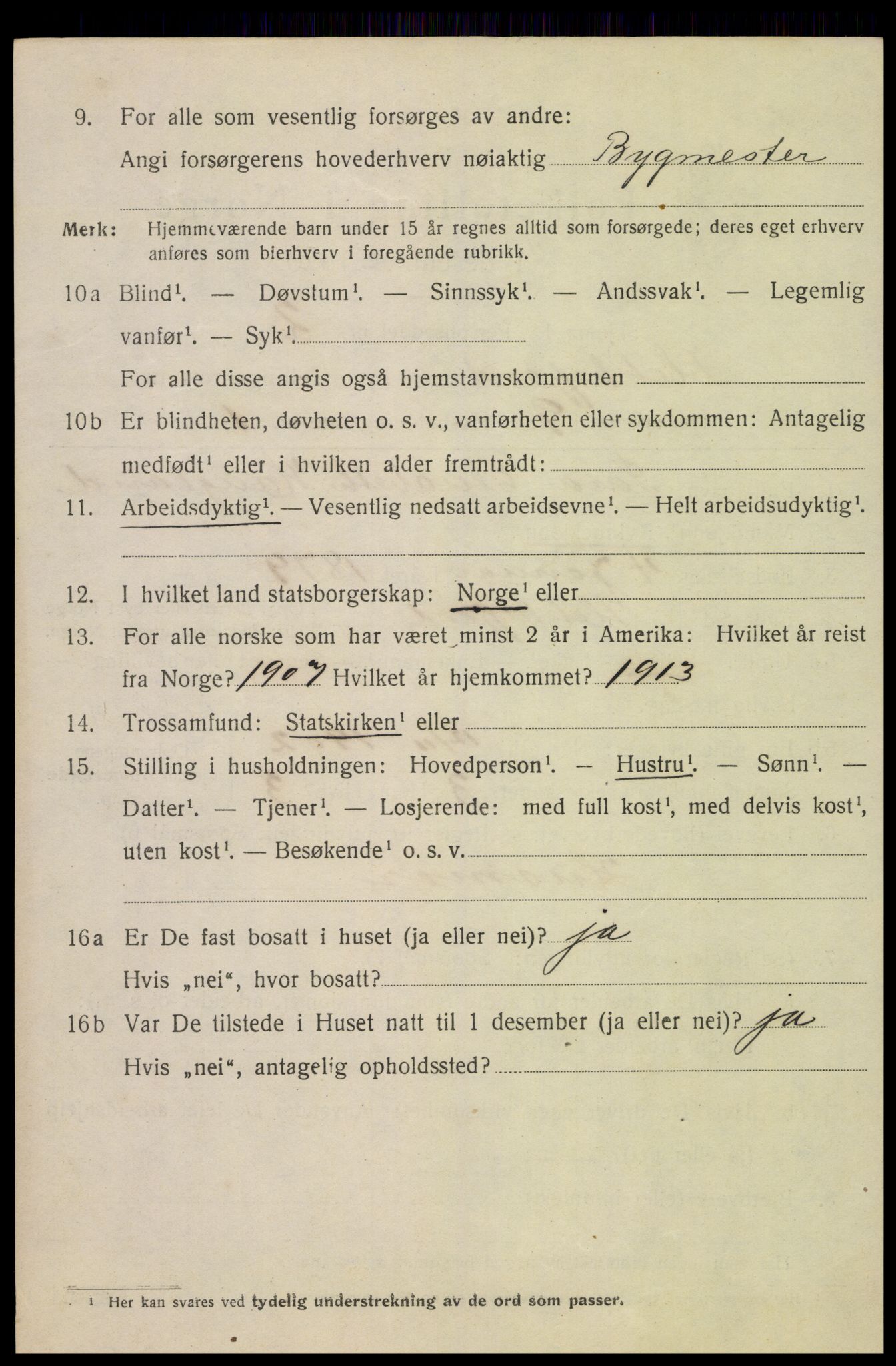 SAK, Folketelling 1920 for 1004 Flekkefjord kjøpstad, 1920, s. 5839