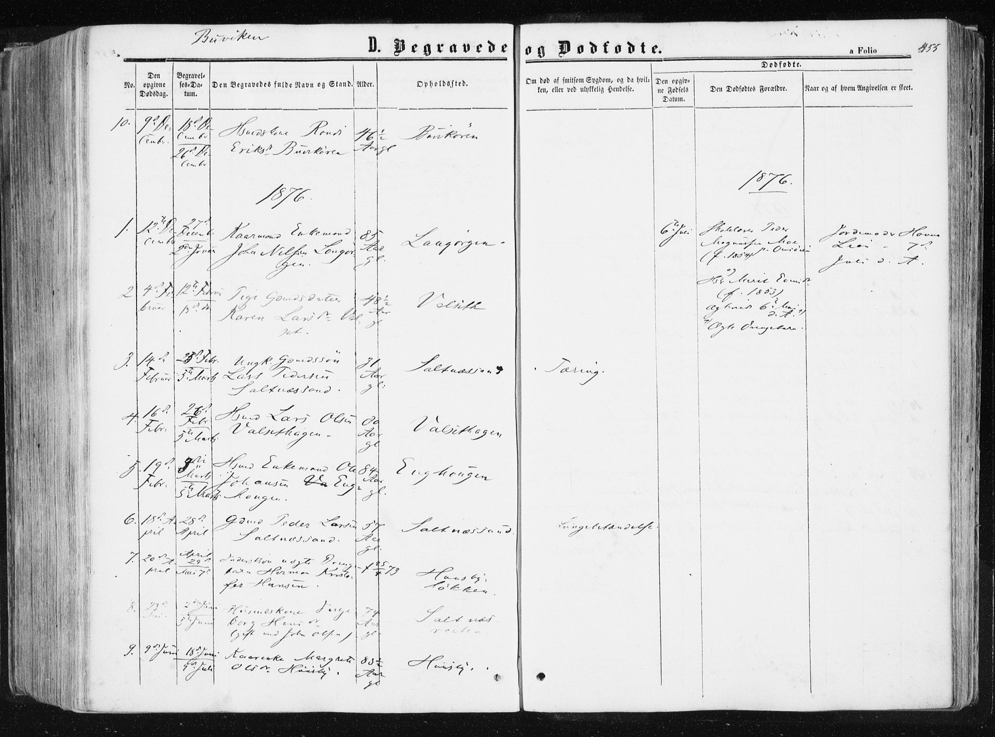 Ministerialprotokoller, klokkerbøker og fødselsregistre - Sør-Trøndelag, AV/SAT-A-1456/612/L0377: Ministerialbok nr. 612A09, 1859-1877, s. 455