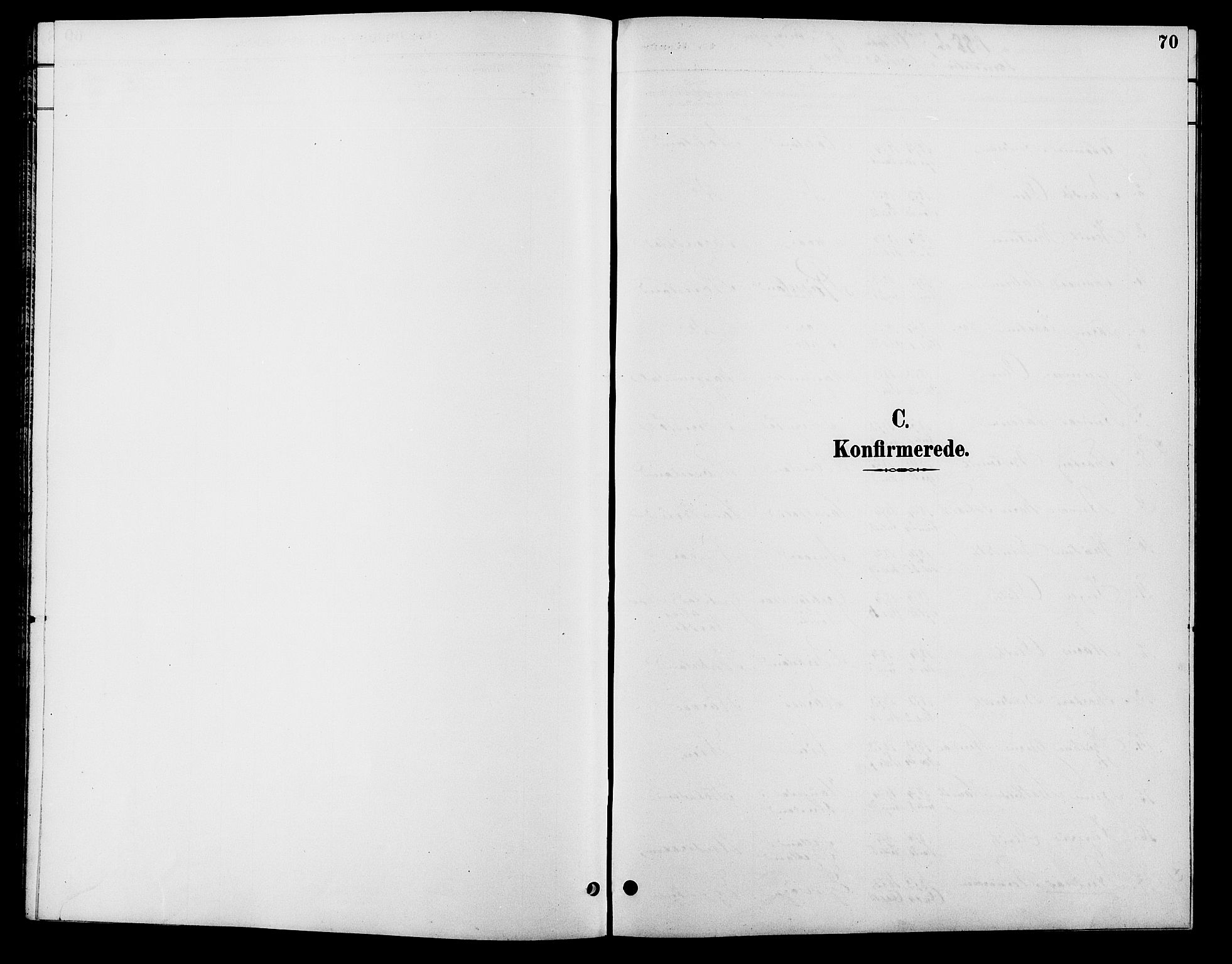 Søgne sokneprestkontor, SAK/1111-0037/F/Fb/Fba/L0004: Klokkerbok nr. B 4, 1888-1903, s. 70