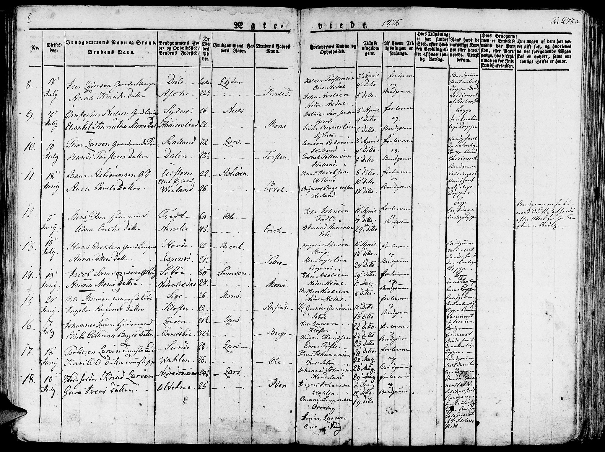 Fjelberg sokneprestembete, AV/SAB-A-75201/H/Haa: Ministerialbok nr. A 5, 1822-1834, s. 277