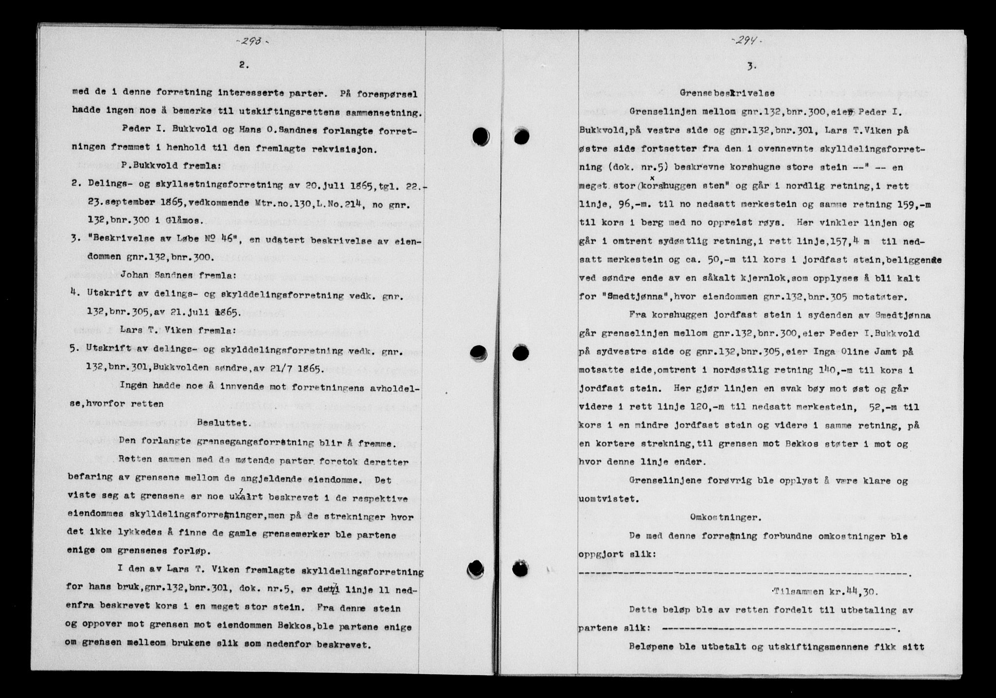 Gauldal sorenskriveri, SAT/A-0014/1/2/2C/L0058: Pantebok nr. 63, 1944-1945, Dagboknr: 1052/1944