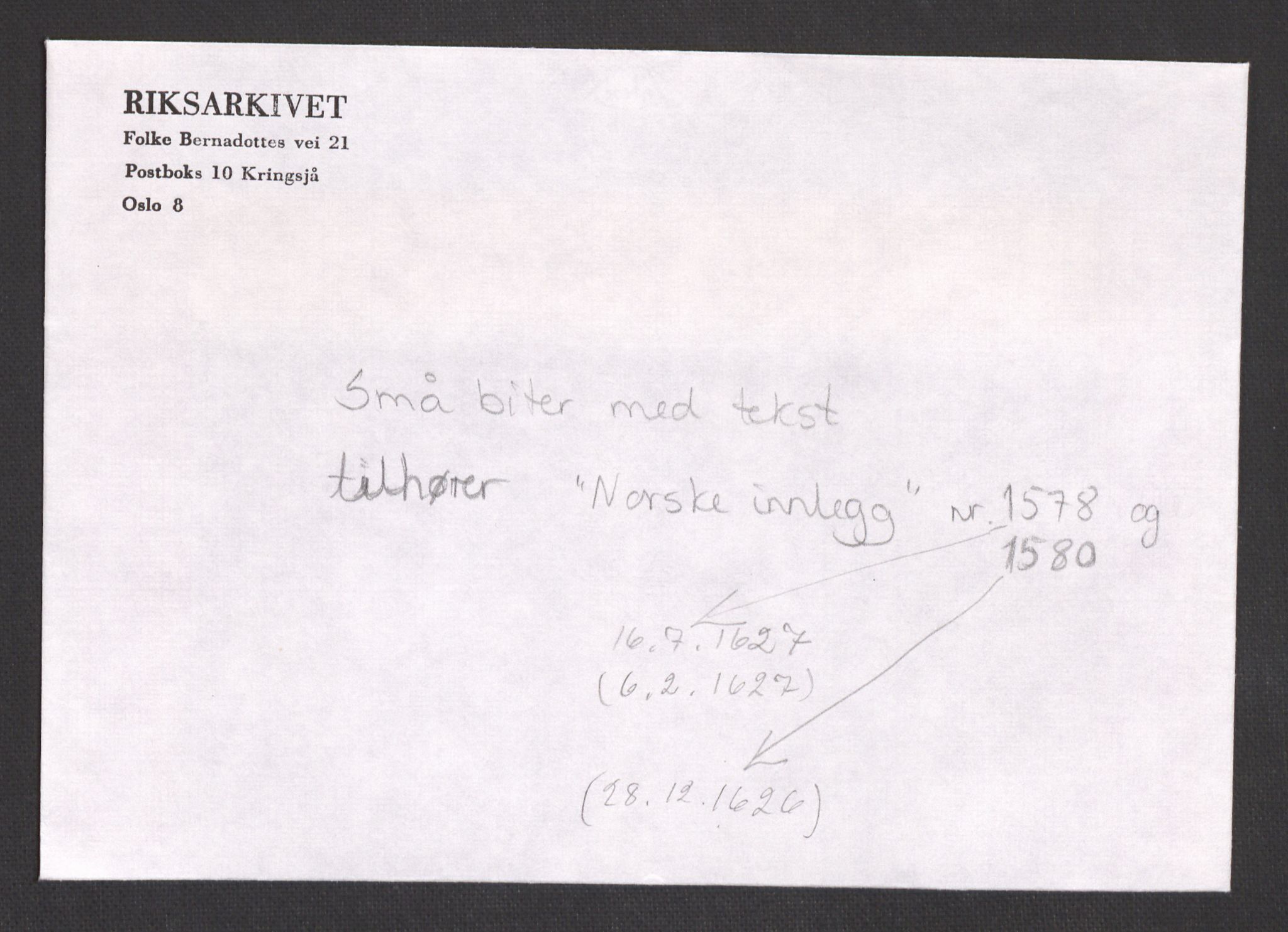 Danske Kanselli 1572-1799, AV/RA-EA-3023/F/Fc/Fcc/Fcca/L0004: Norske innlegg 1572-1799, 1626-1628, s. 164