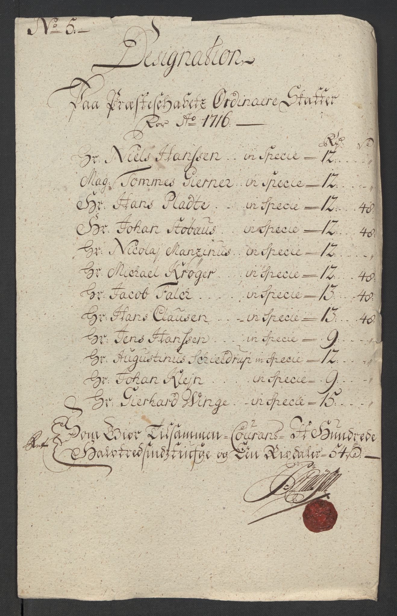Rentekammeret inntil 1814, Reviderte regnskaper, Fogderegnskap, RA/EA-4092/R32/L1880: Fogderegnskap Jarlsberg grevskap, 1716, s. 126