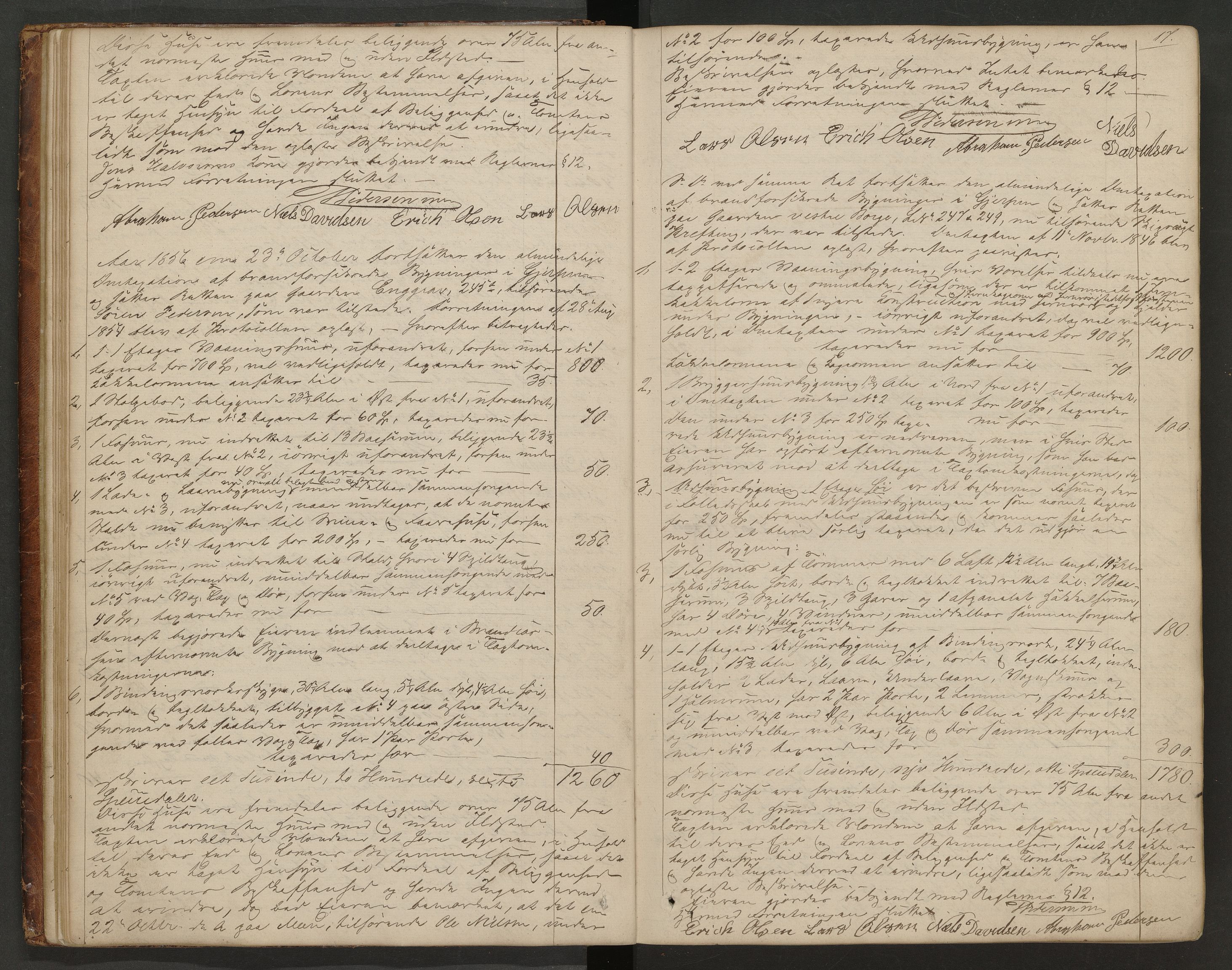 Gjerpen og Siljan lensmannskontor, AV/SAKO-A-555/Y/Ye/Yea/L0002: Branntakstprotokoll, 1856-1873