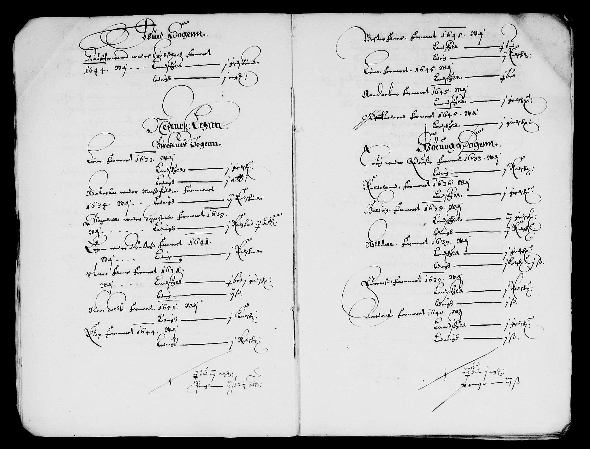Rentekammeret inntil 1814, Reviderte regnskaper, Lensregnskaper, AV/RA-EA-5023/R/Rb/Rbq/L0035: Nedenes len. Mandals len. Råbyggelag., 1645-1647