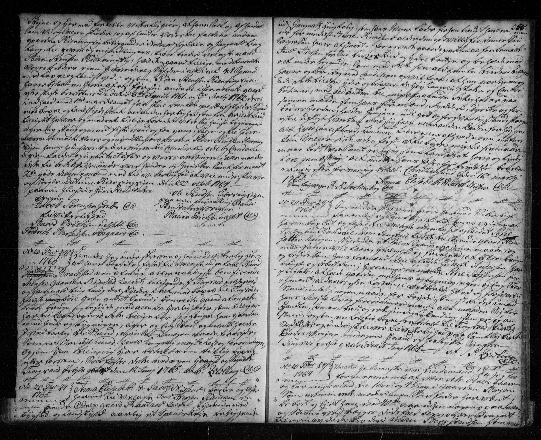 Nordmøre sorenskriveri, SAT/A-4132/1/2/2Ca/L0005: Pantebok nr. 2, 1751-1765, s. 350