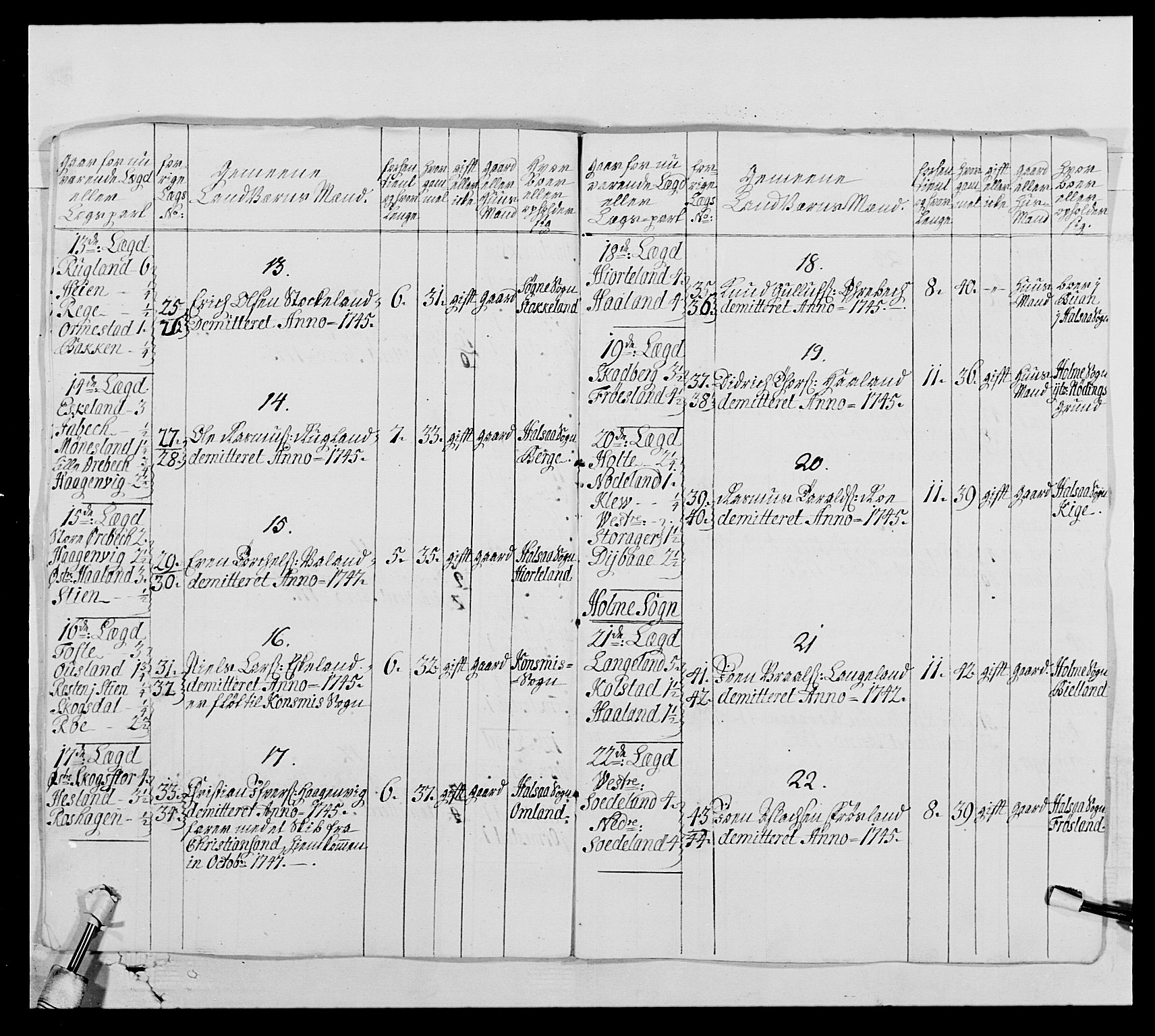 Kommanderende general (KG I) med Det norske krigsdirektorium, AV/RA-EA-5419/E/Ea/L0522: 1. Vesterlenske regiment, 1718-1748, s. 356