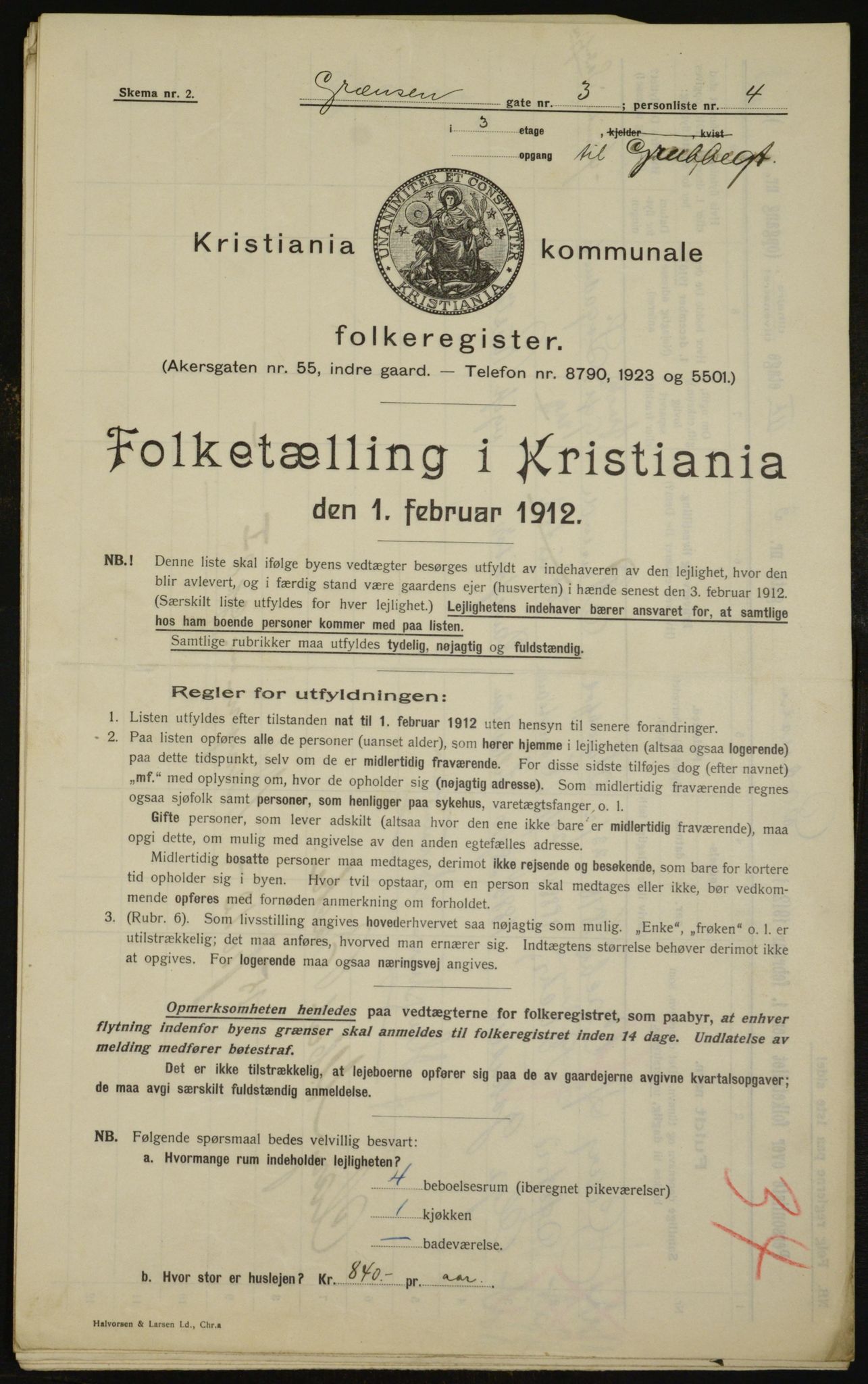 OBA, Kommunal folketelling 1.2.1912 for Kristiania, 1912, s. 29536