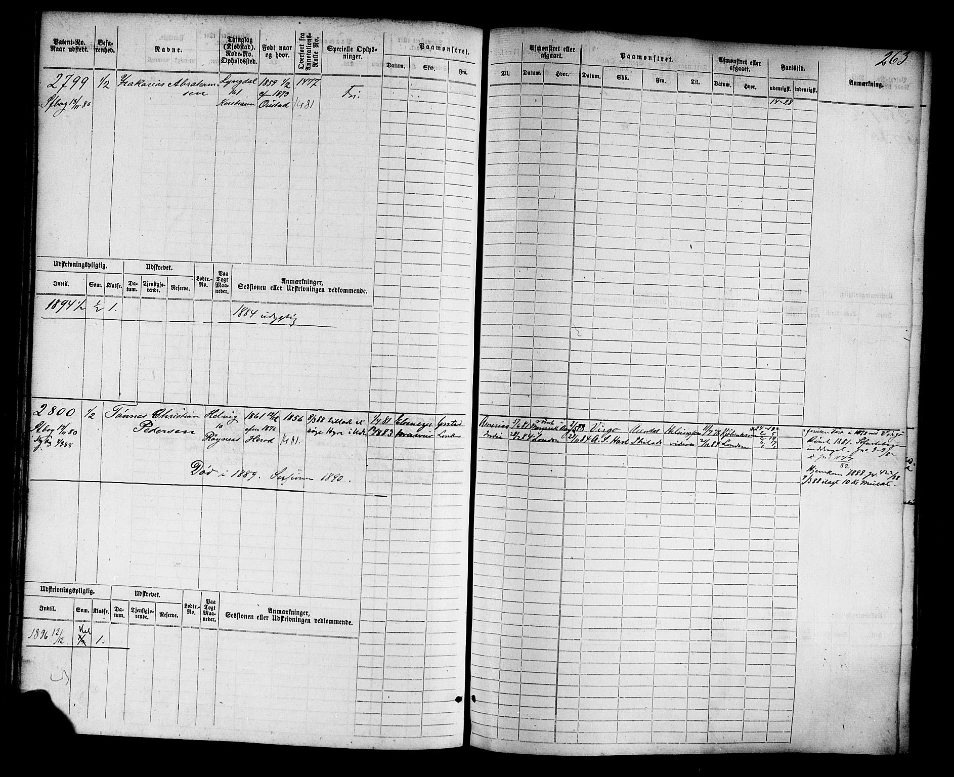 Farsund mønstringskrets, AV/SAK-2031-0017/F/Fb/L0004: Hovedrulle nr 2275-3040, M-7, 1875-1915, s. 271