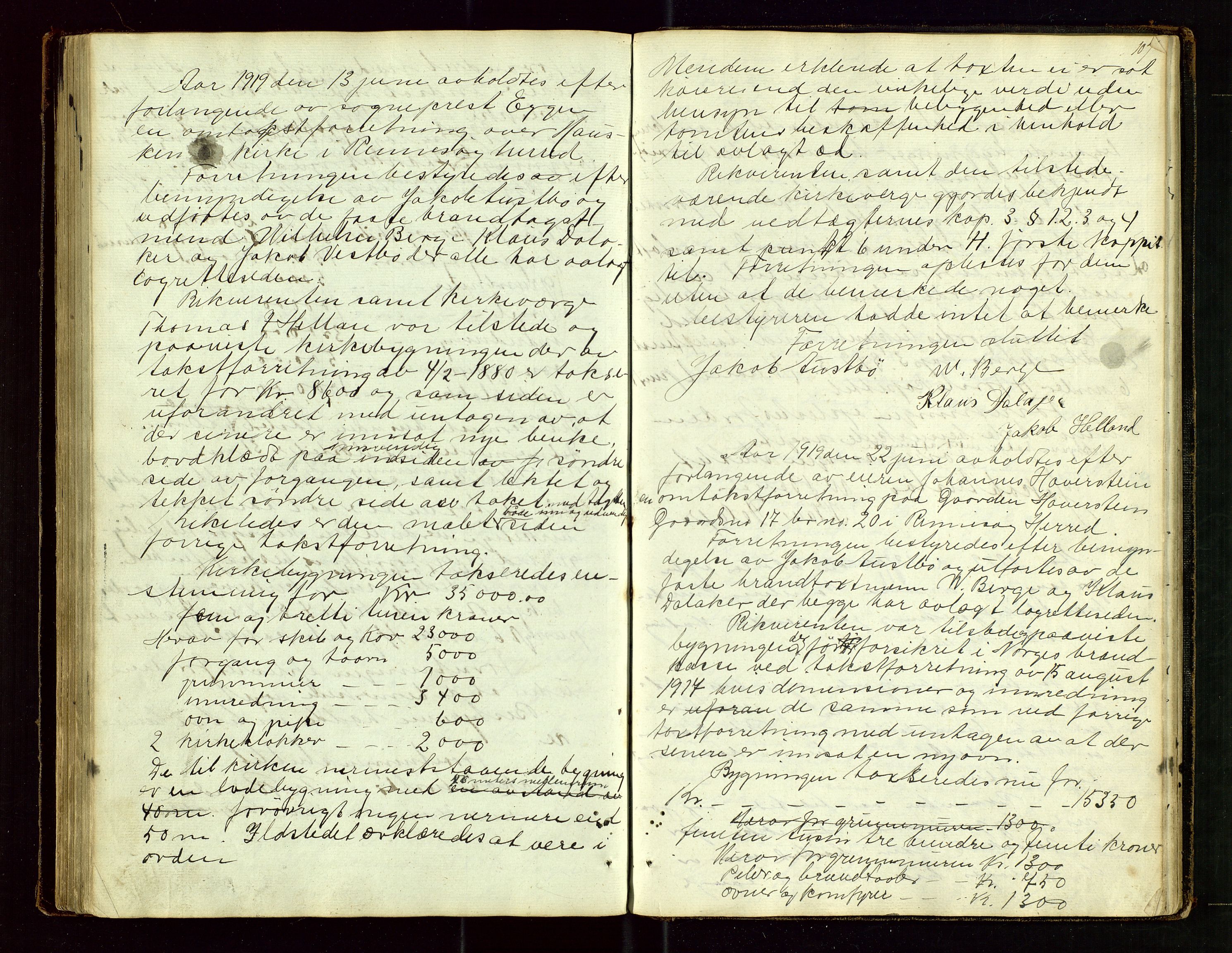 Rennesøy lensmannskontor, AV/SAST-A-100165/Goa/L0001: "Brandtaxations-Protocol for Rennesøe Thinglag", 1846-1923, s. 106b-107a