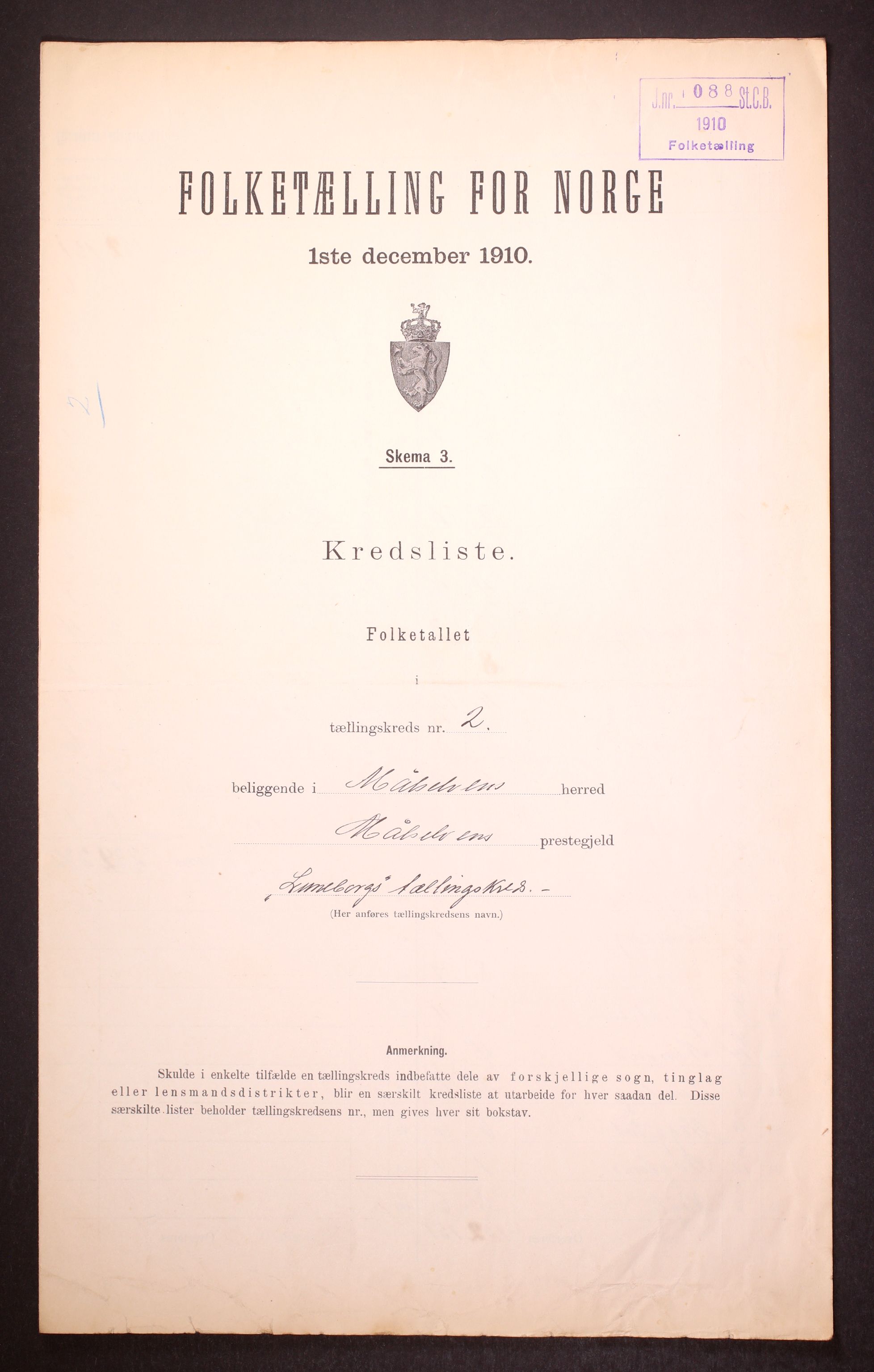 RA, Folketelling 1910 for 1924 Målselv herred, 1910, s. 7