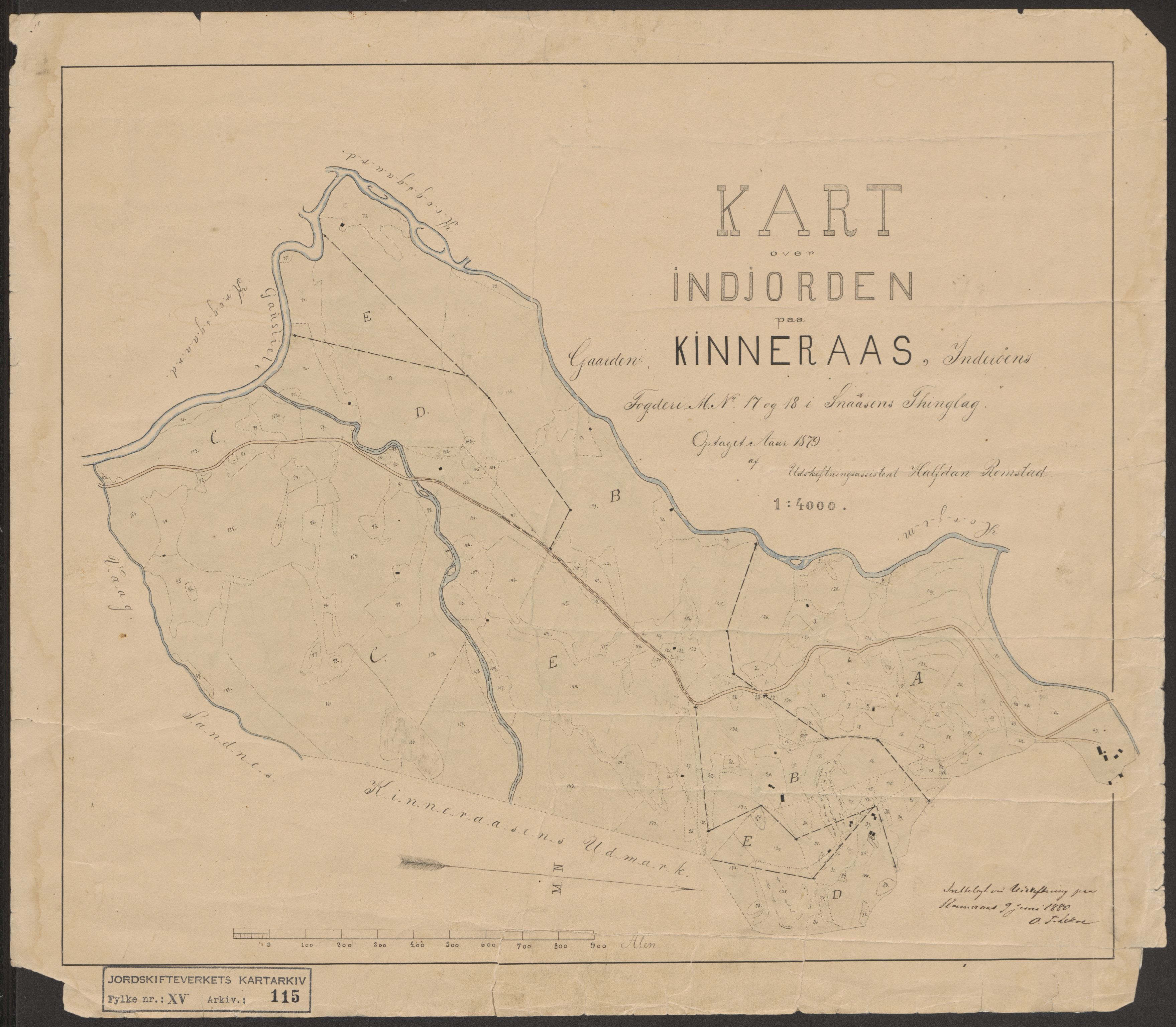 Jordskifteverkets kartarkiv, RA/S-3929/T, 1859-1988, s. 166