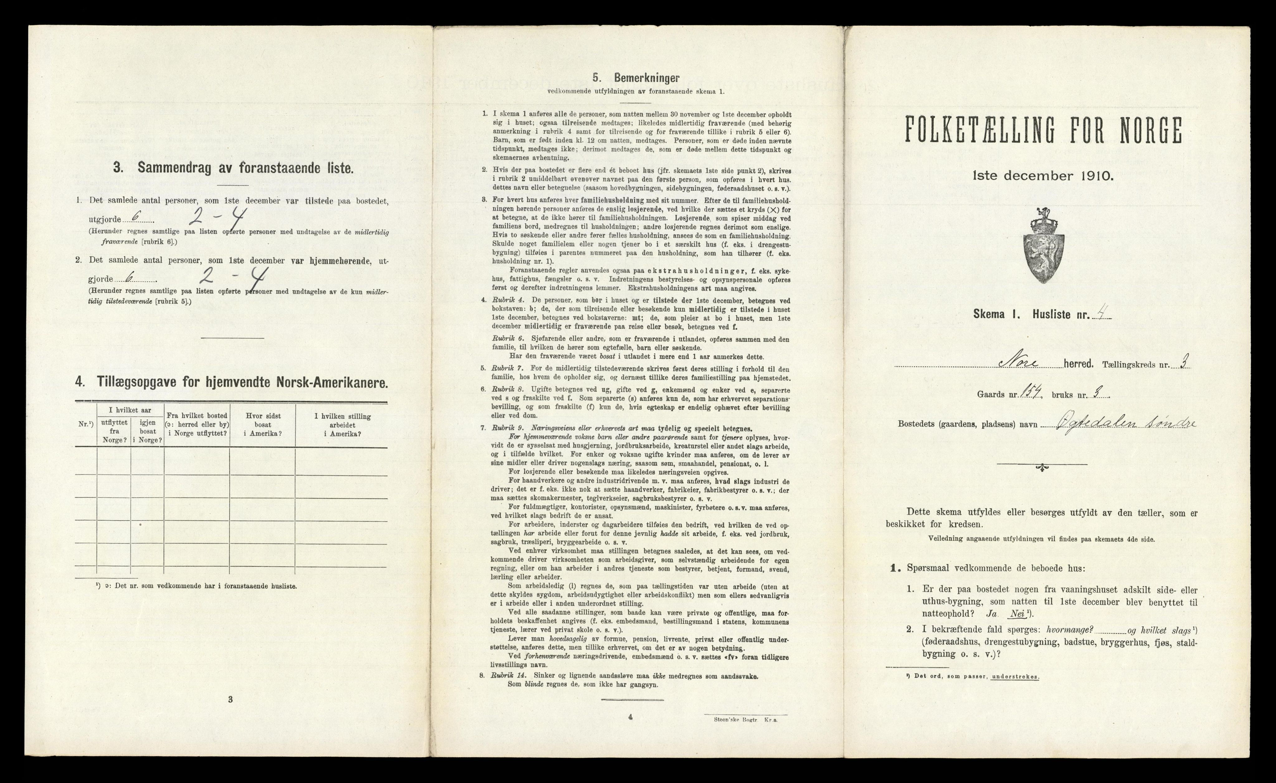 RA, Folketelling 1910 for 0633 Nore herred, 1910, s. 235