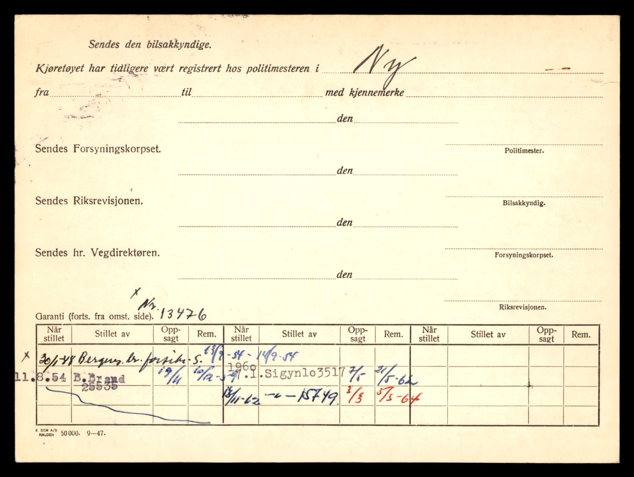 Møre og Romsdal vegkontor - Ålesund trafikkstasjon, SAT/A-4099/F/Fe/L0035: Registreringskort for kjøretøy T 12653 - T 12829, 1927-1998, s. 1161