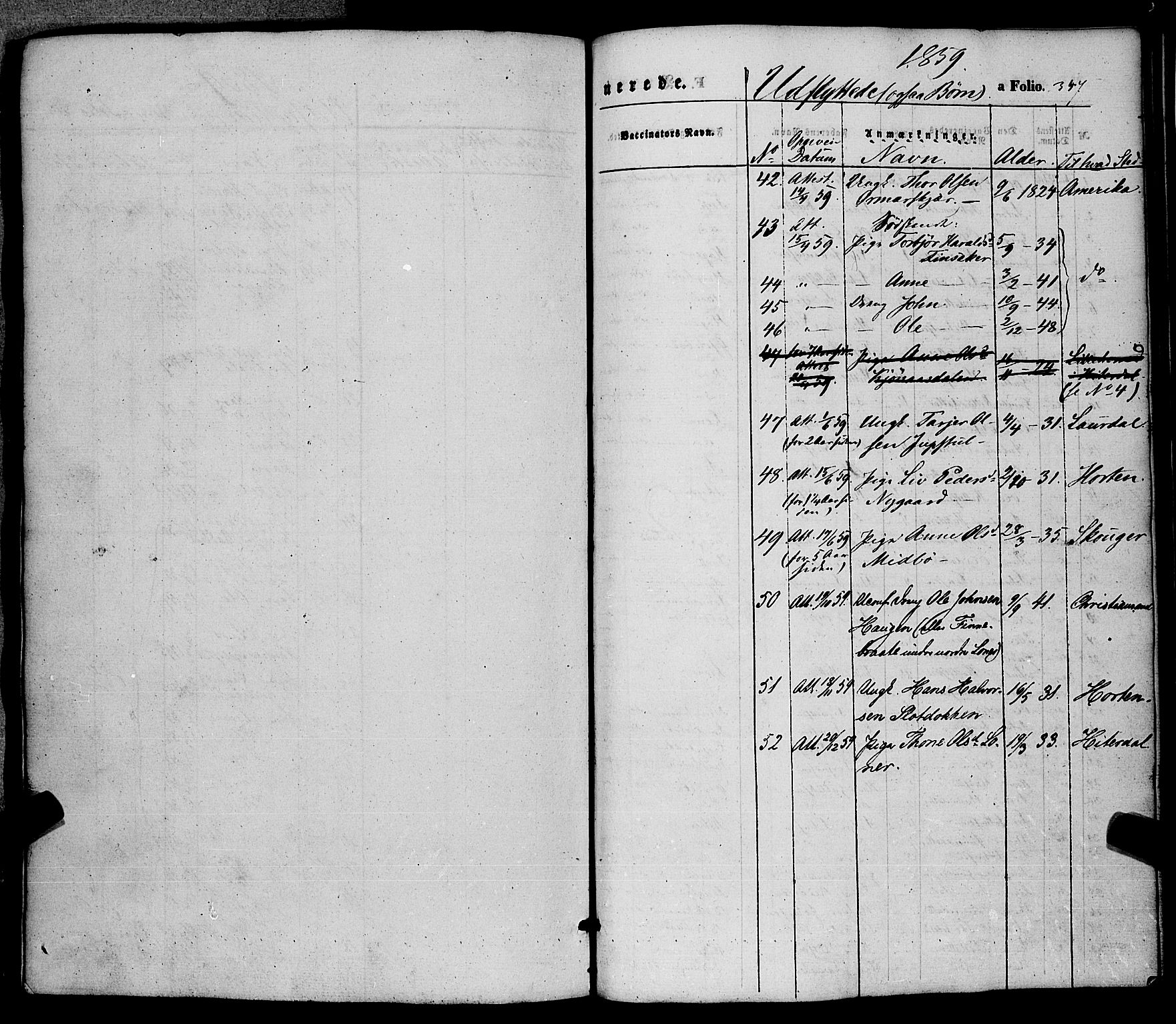 Hjartdal kirkebøker, SAKO/A-270/F/Fa/L0008: Ministerialbok nr. I 8, 1844-1859, s. 347