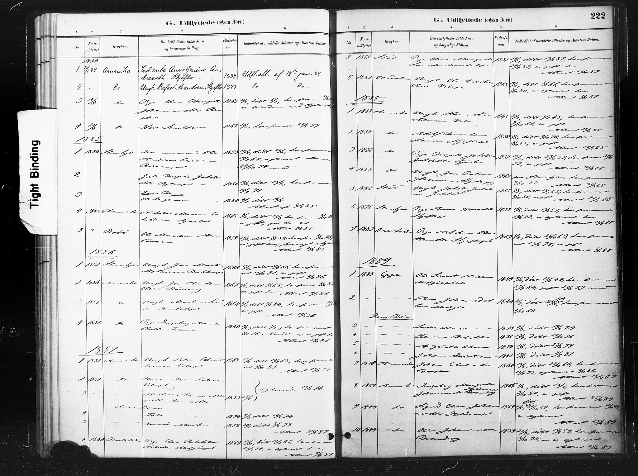 Ministerialprotokoller, klokkerbøker og fødselsregistre - Nord-Trøndelag, SAT/A-1458/736/L0361: Ministerialbok nr. 736A01, 1884-1906, s. 222