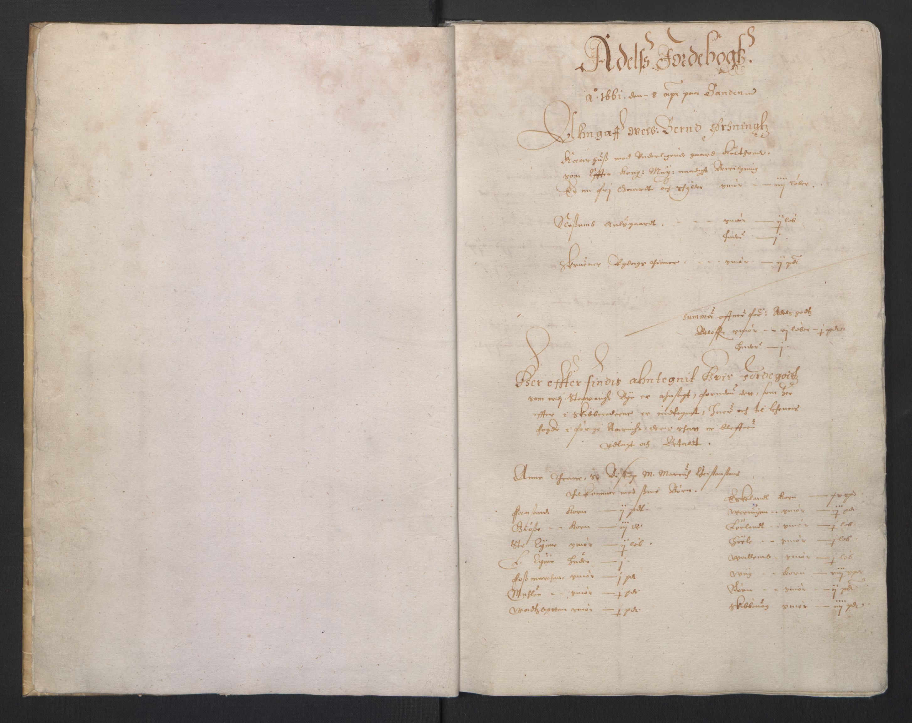 Rentekammeret inntil 1814, Realistisk ordnet avdeling, RA/EA-4070/L/L0023/0004: Stavanger lagdømme: / [D]: Odelsjordebok., 1661, s. 1b-2a