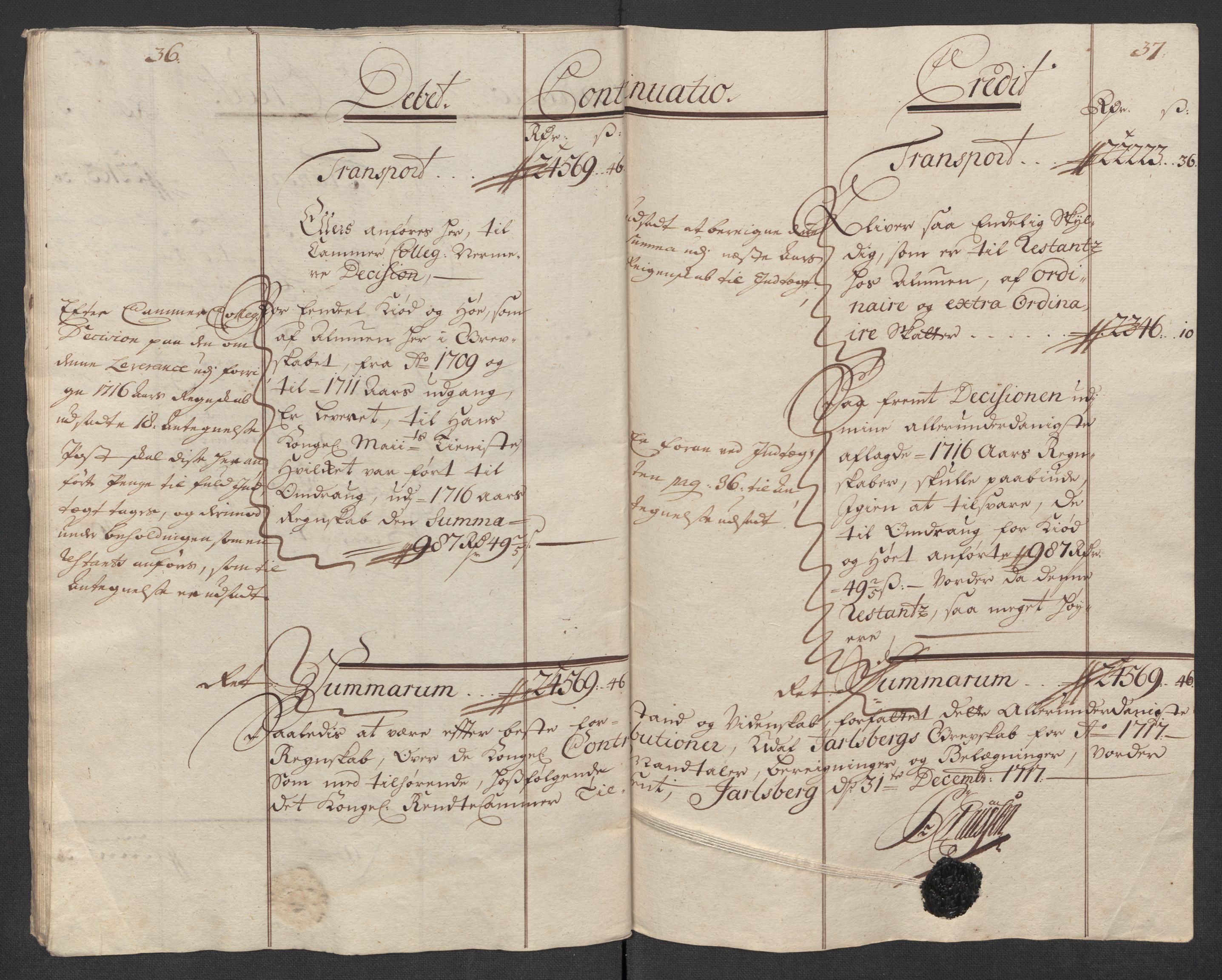 Rentekammeret inntil 1814, Reviderte regnskaper, Fogderegnskap, RA/EA-4092/R32/L1881: Fogderegnskap Jarlsberg grevskap, 1717, s. 21