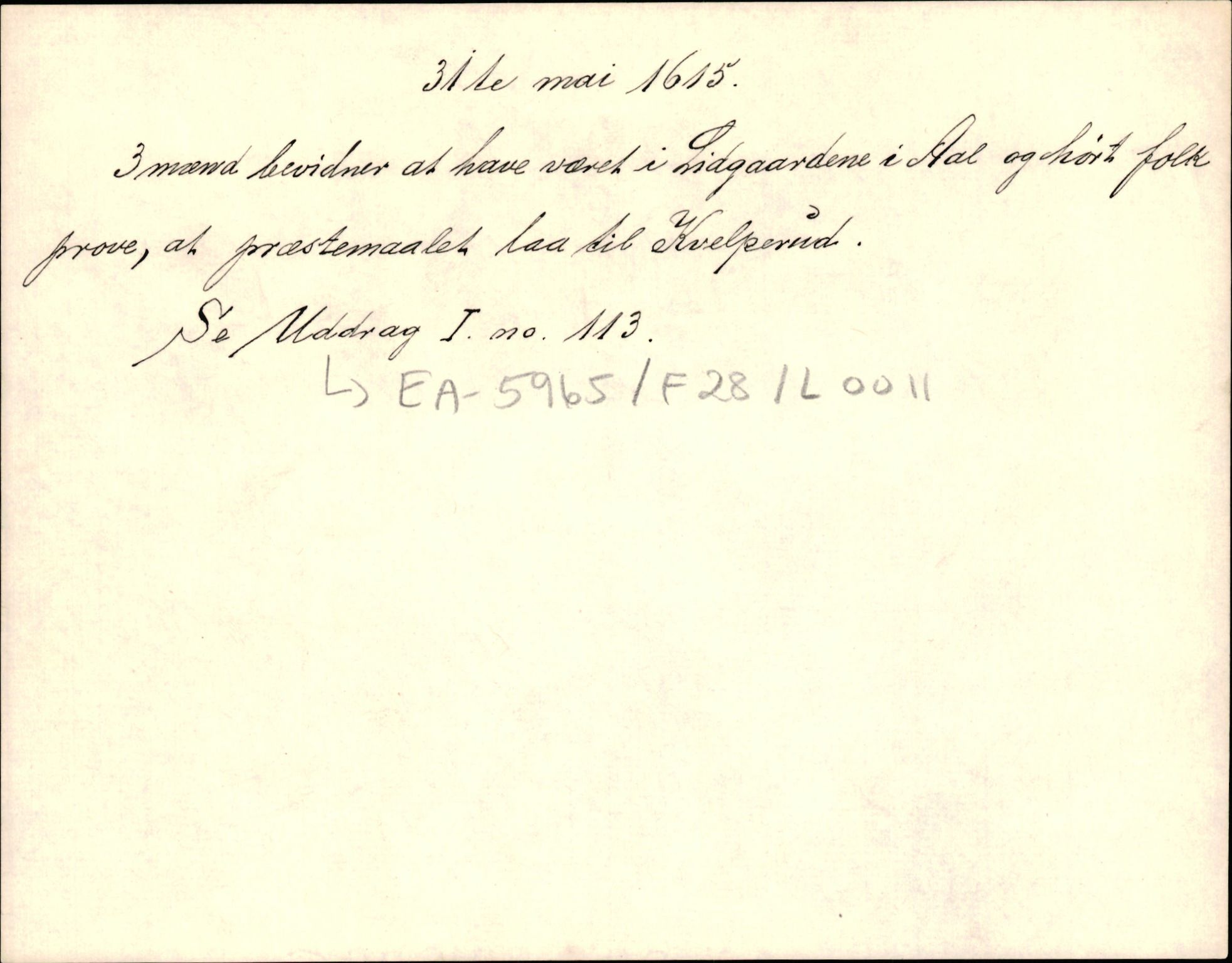 Riksarkivets diplomsamling, AV/RA-EA-5965/F35/F35d/L0002: Innlånte diplomer, seddelregister, 1592-1620, s. 675