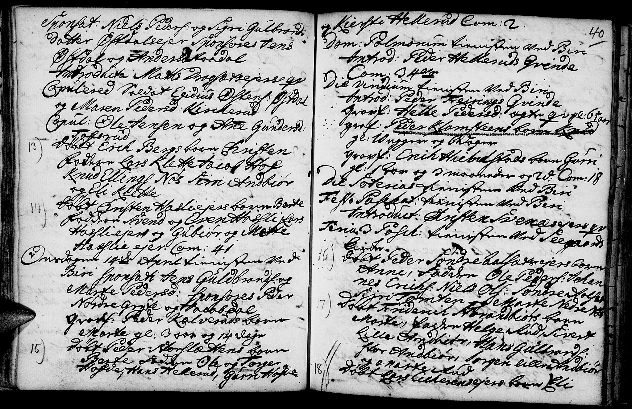 Biri prestekontor, AV/SAH-PREST-096/H/Ha/Haa/L0001: Ministerialbok nr. 1, 1730-1754, s. 40