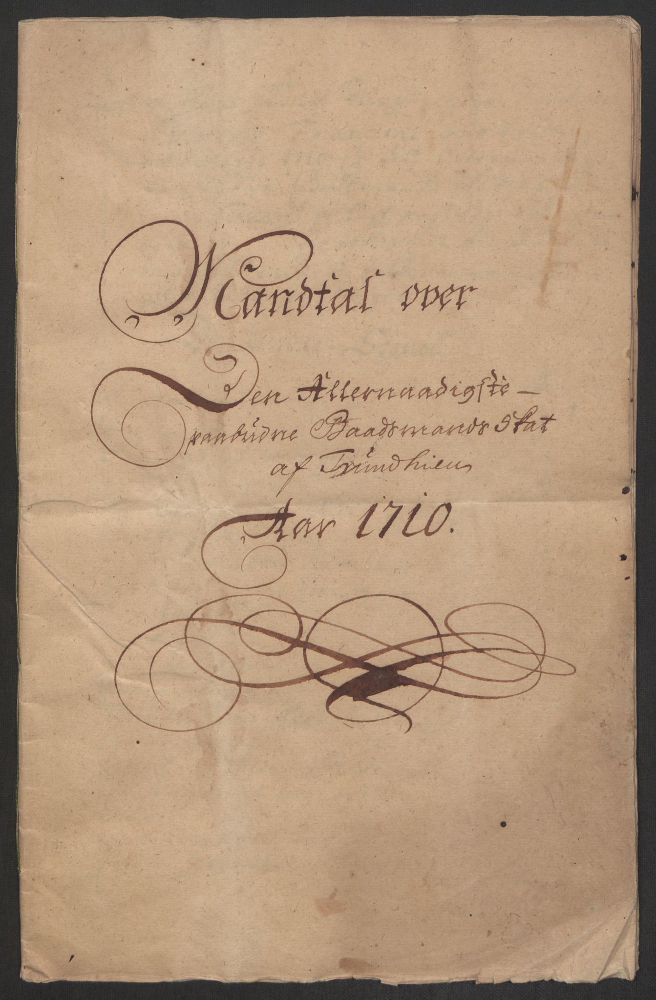 Rentekammeret inntil 1814, Reviderte regnskaper, Byregnskaper, RA/EA-4066/R/Rs/L0507: [S3] Kontribusjonsregnskap, 1699-1711, s. 392