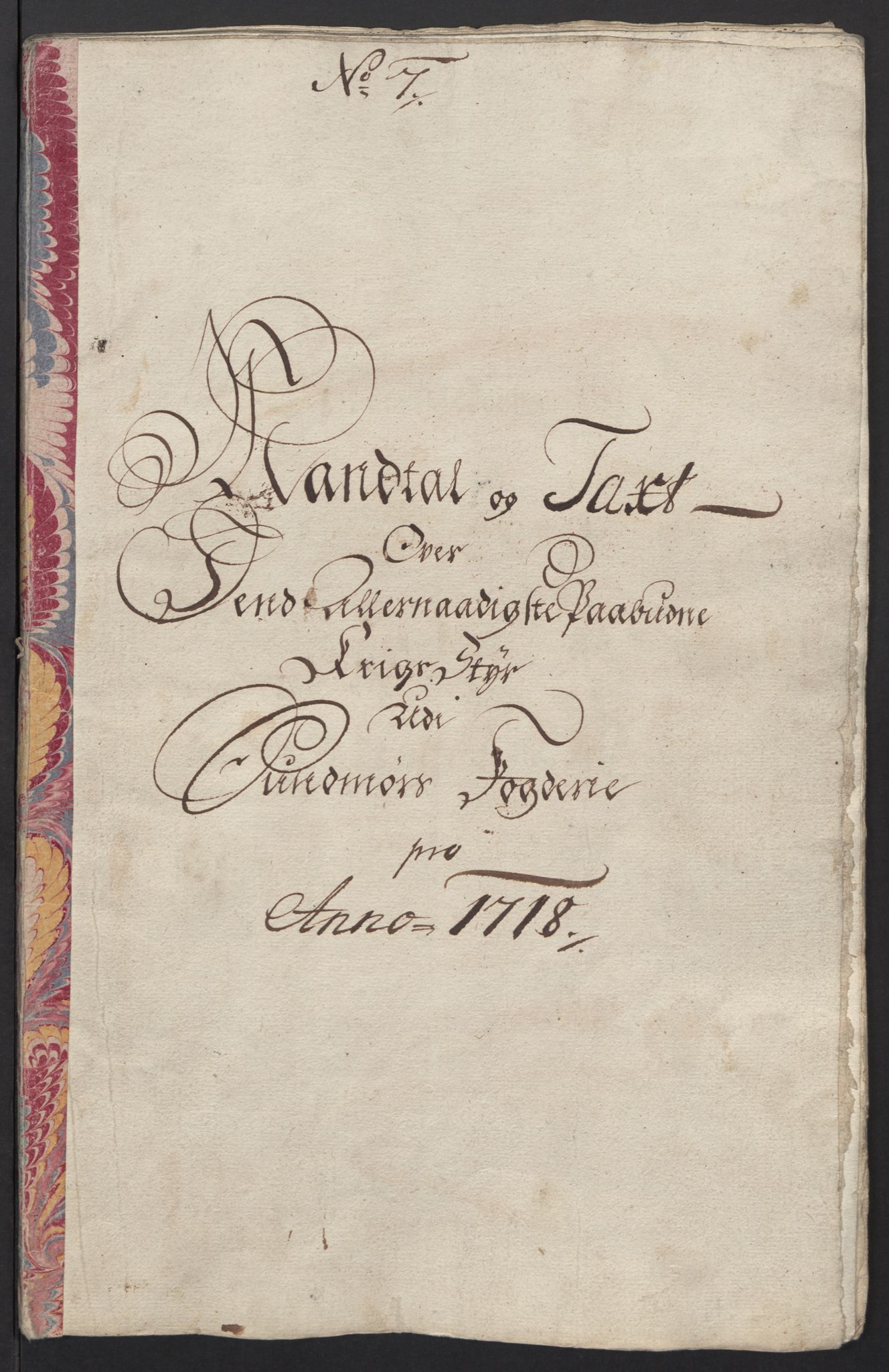 Rentekammeret inntil 1814, Reviderte regnskaper, Fogderegnskap, RA/EA-4092/R54/L3570: Fogderegnskap Sunnmøre, 1718, s. 40