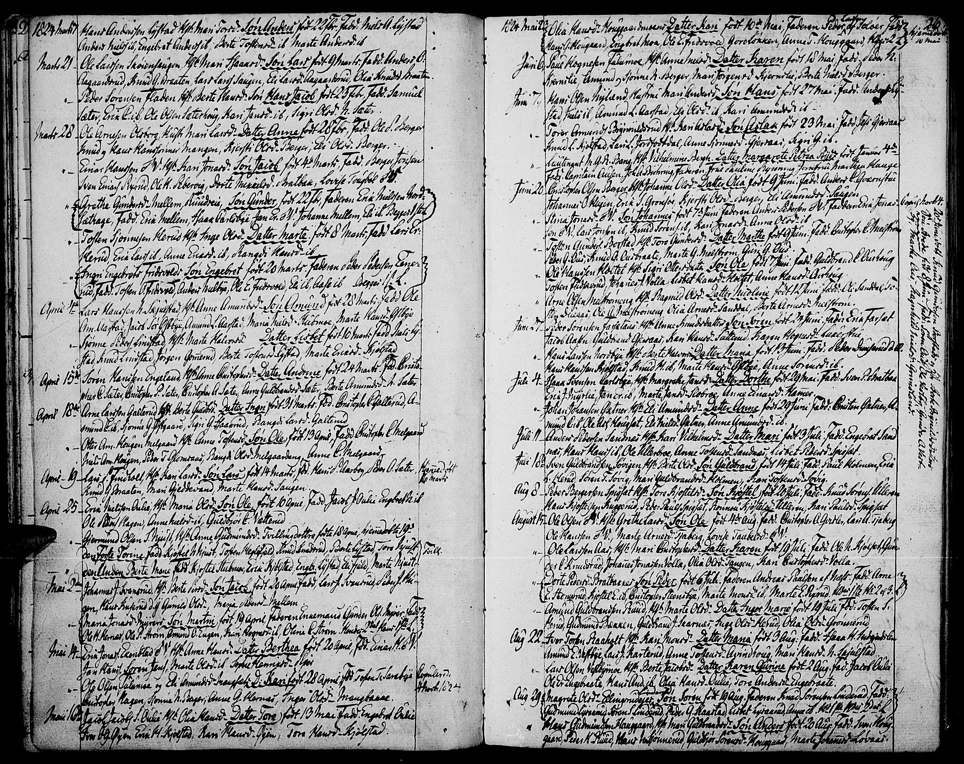 Strøm-Odalen prestekontor, AV/SAH-PREST-028/H/Ha/Haa/L0005: Ministerialbok nr. 5, 1811-1850, s. 26