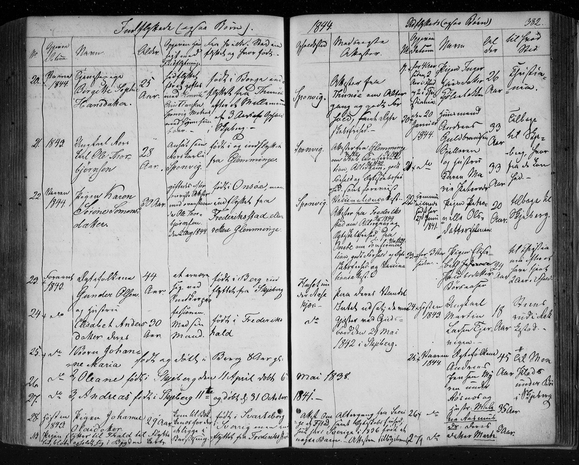 Berg prestekontor Kirkebøker, AV/SAO-A-10902/F/Fa/L0004: Ministerialbok nr. I 4, 1843-1860, s. 382