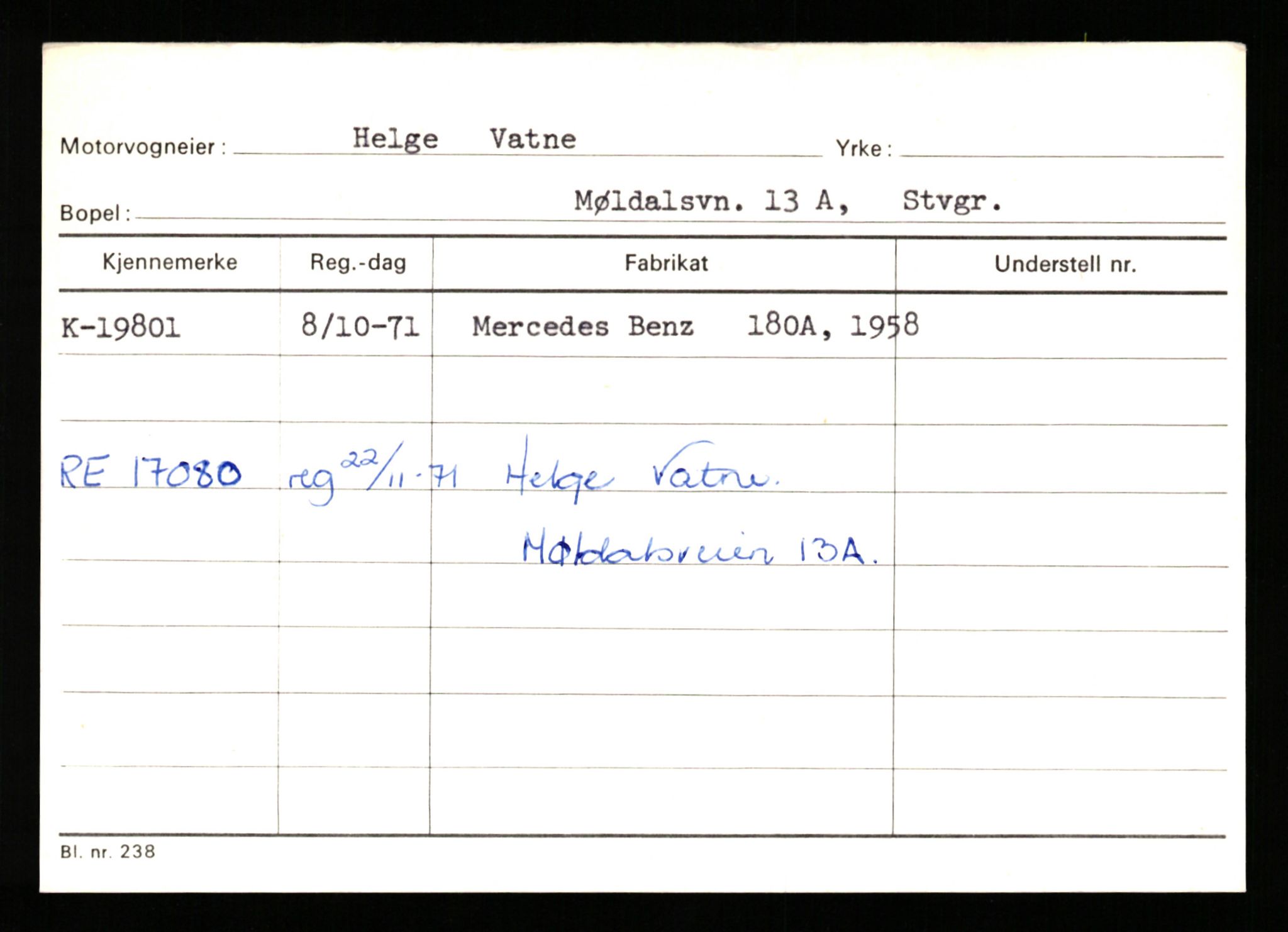 Stavanger trafikkstasjon, AV/SAST-A-101942/0/G/L0004: Registreringsnummer: 15497 - 22957, 1930-1971, s. 1900