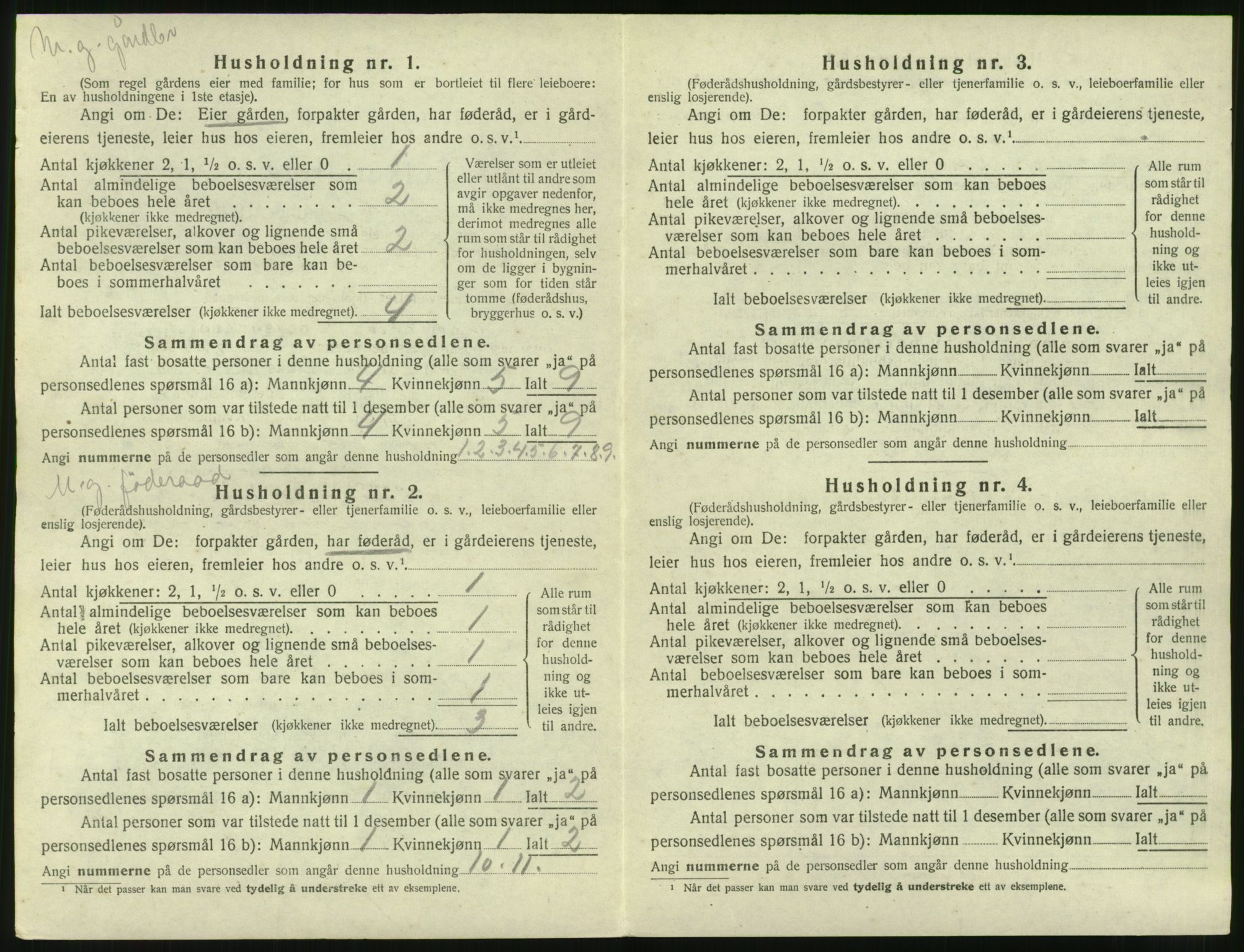 SAT, Folketelling 1920 for 1540 Hen herred, 1920, s. 459