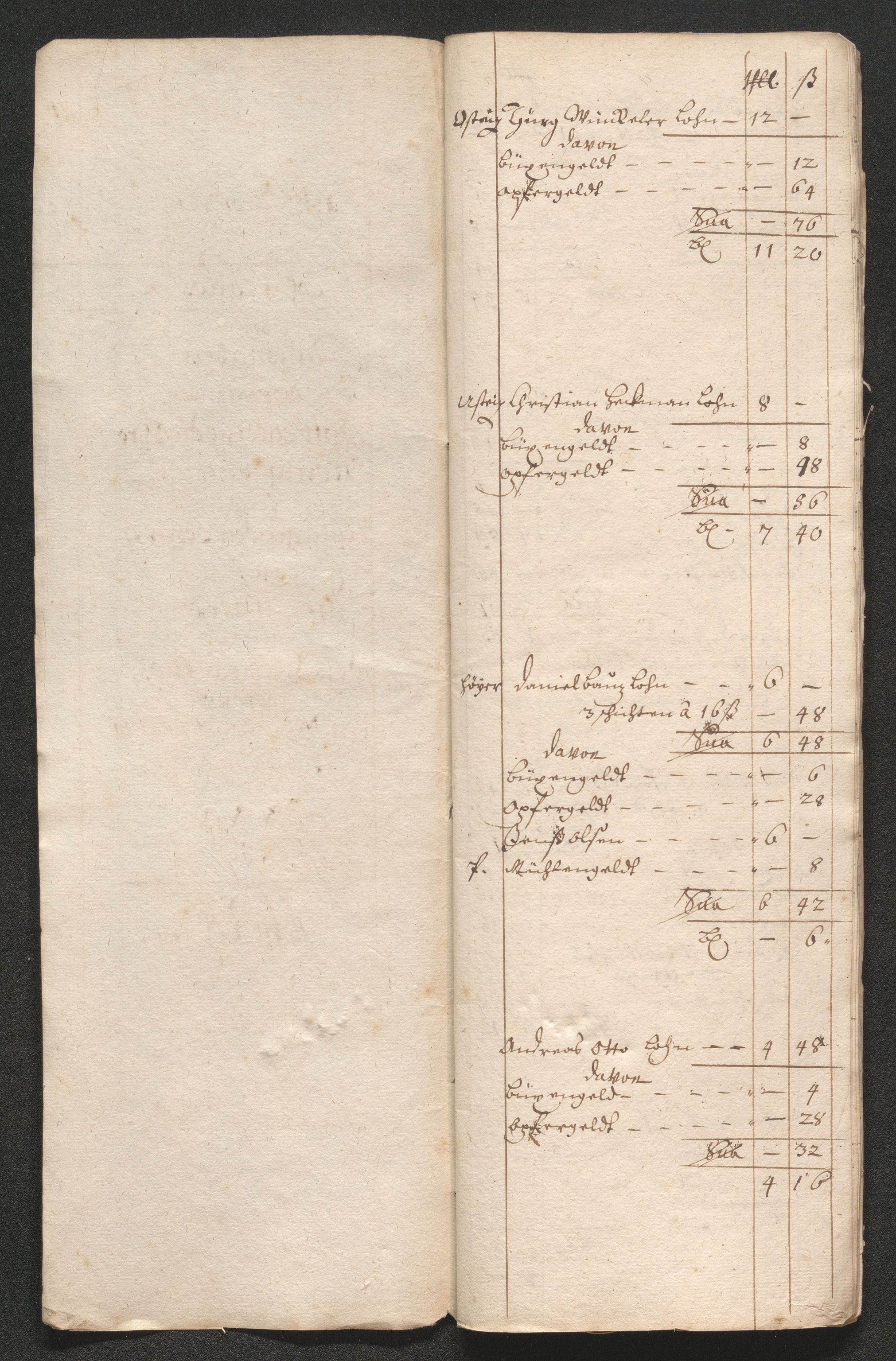 Kongsberg Sølvverk 1623-1816, SAKO/EA-3135/001/D/Dc/Dcd/L0066: Utgiftsregnskap for gruver m.m., 1687-1694, s. 189