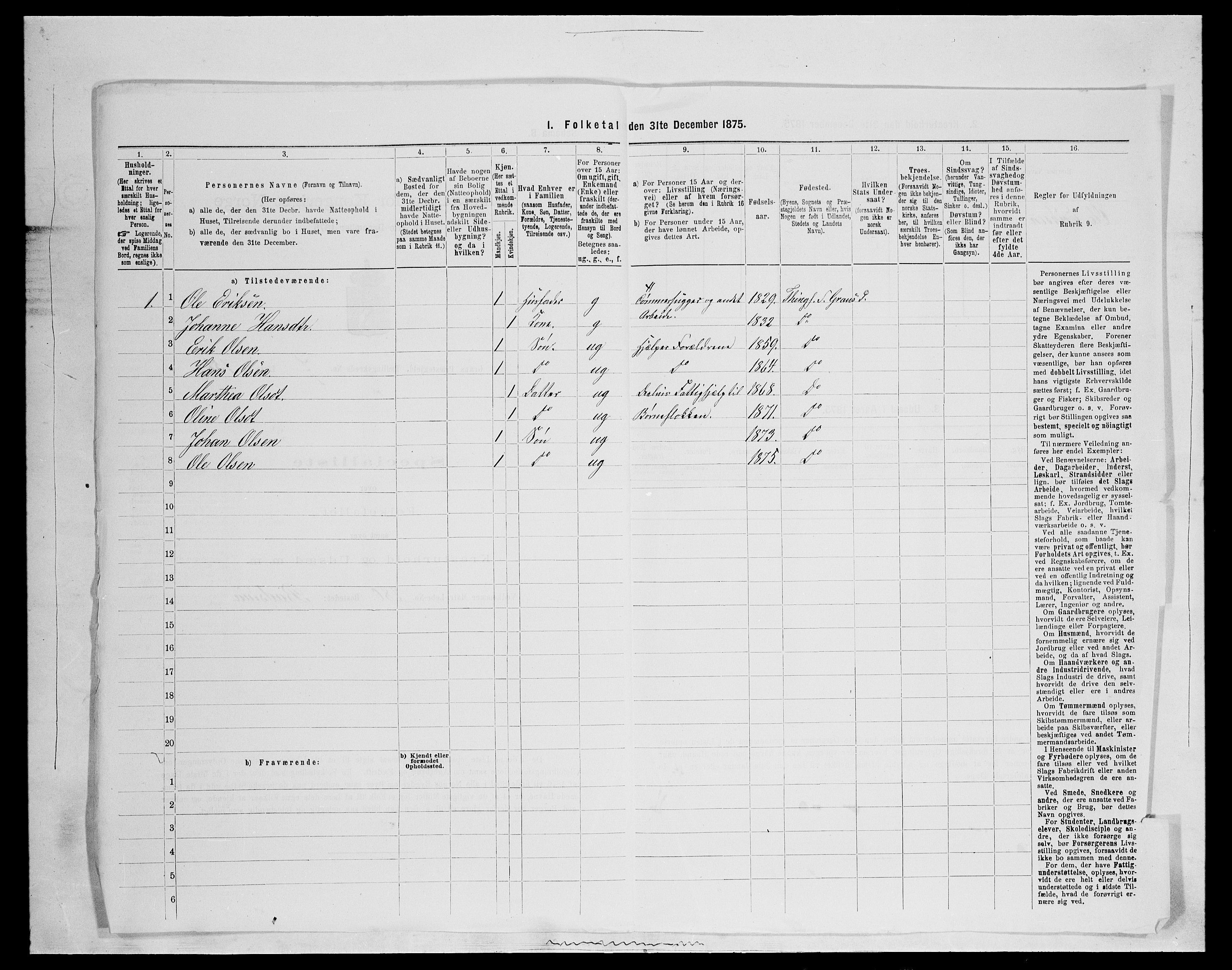 SAH, Folketelling 1875 for 0534P Gran prestegjeld, 1875, s. 1477