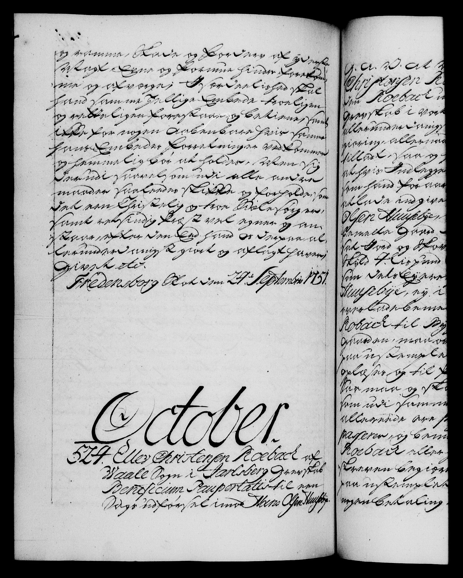 Danske Kanselli 1572-1799, RA/EA-3023/F/Fc/Fca/Fcaa/L0037: Norske registre, 1751-1752, s. 320b