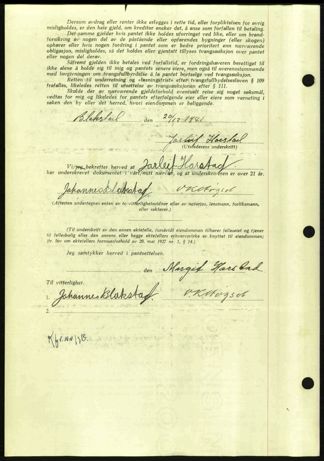 Nordmøre sorenskriveri, AV/SAT-A-4132/1/2/2Ca: Pantebok nr. B89, 1942-1942, Dagboknr: 523/1942