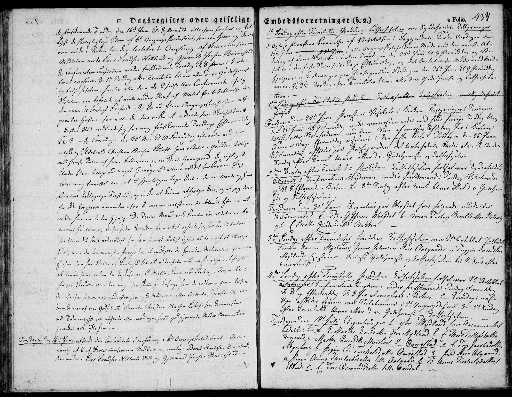 Sokndal sokneprestkontor, AV/SAST-A-101808: Ministerialbok nr. A 7.2, 1826-1842, s. 434