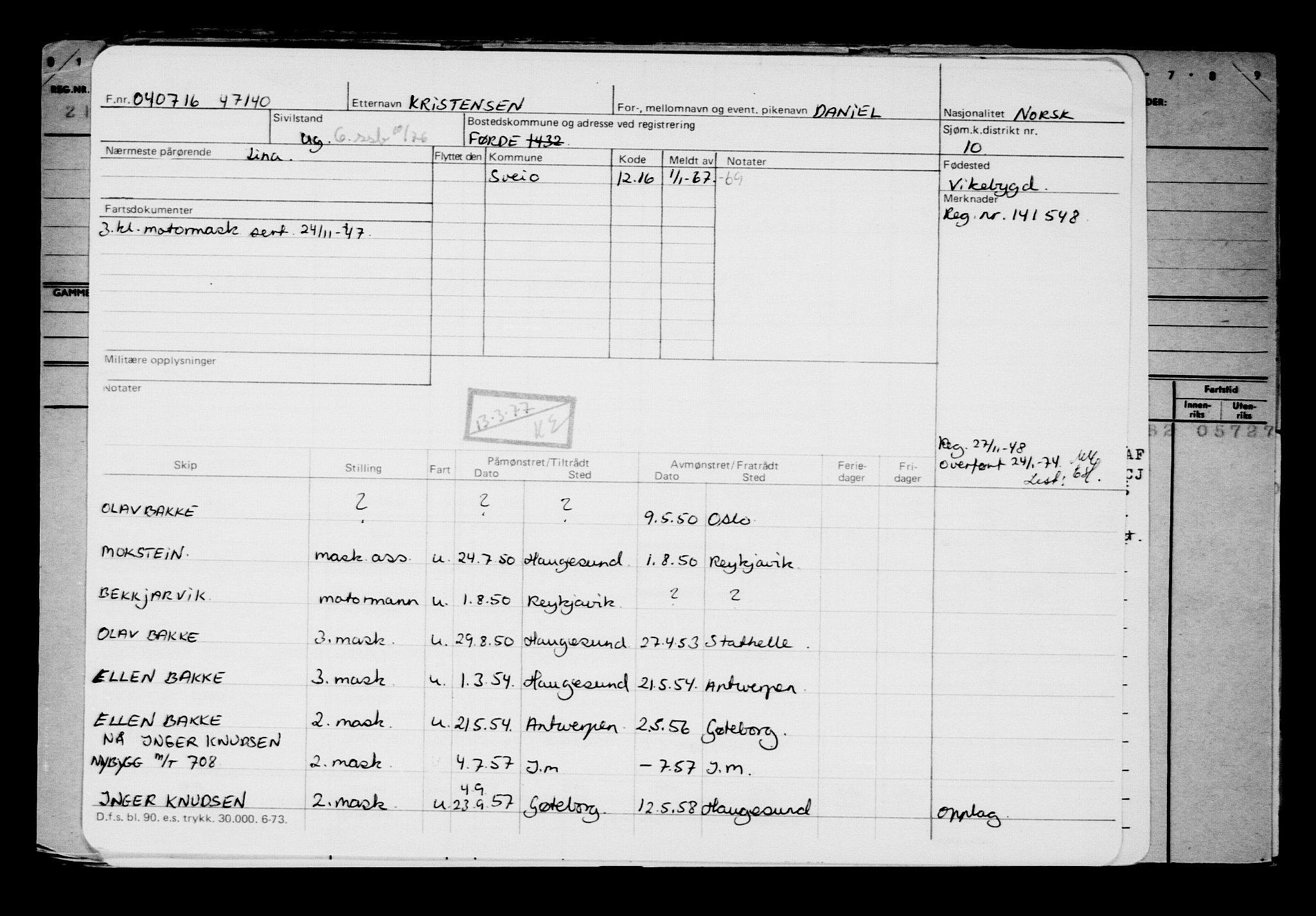 Direktoratet for sjømenn, AV/RA-S-3545/G/Gb/L0140: Hovedkort, 1916, s. 537