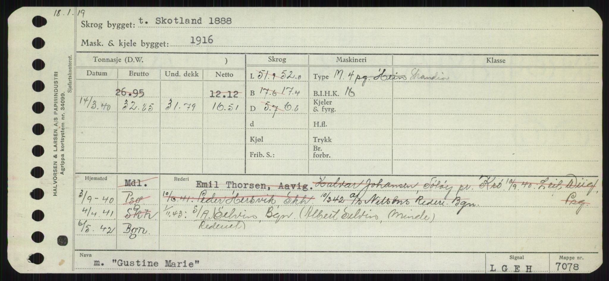 Sjøfartsdirektoratet med forløpere, Skipsmålingen, RA/S-1627/H/Ha/L0002/0002: Fartøy, Eik-Hill / Fartøy, G-Hill, s. 345